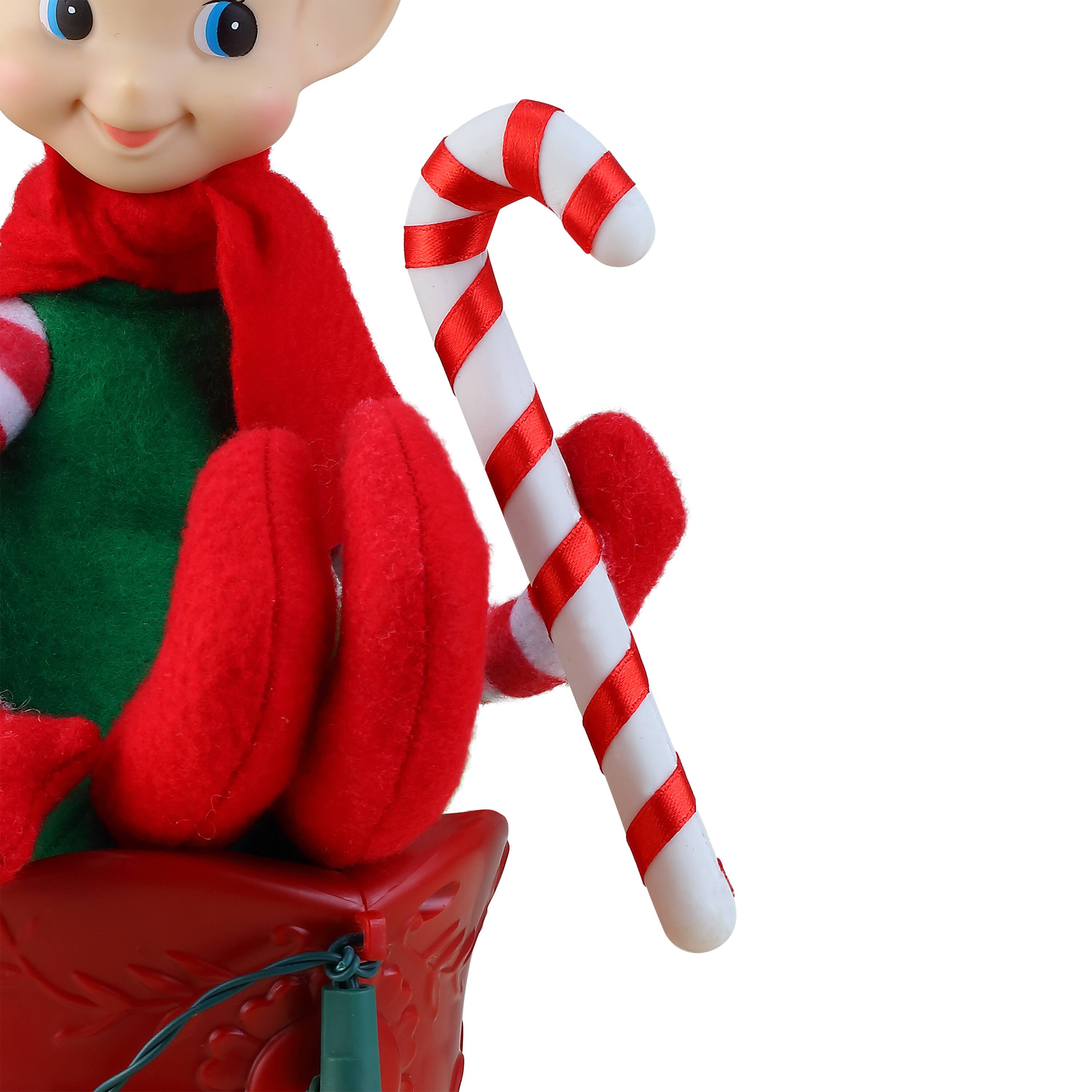 18&#x22; Santa&#x27;s Elves Illuminated Sleigh Tabletop Accent