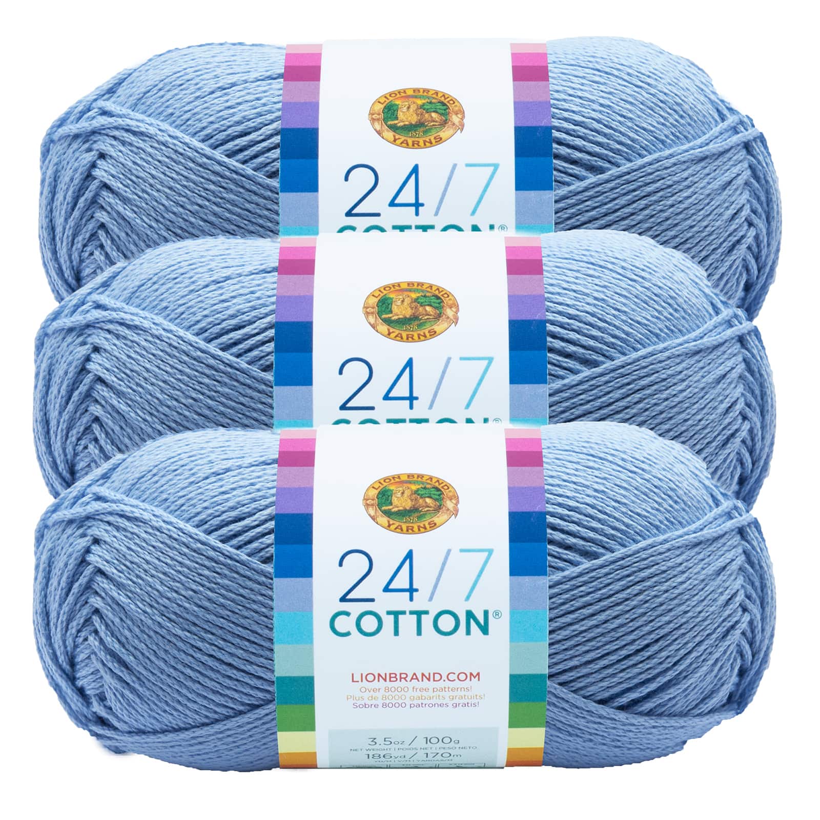 Lion Brand Yarn Camel, 24/7 Cotton Yarn, Mercerized Cotton Yarn