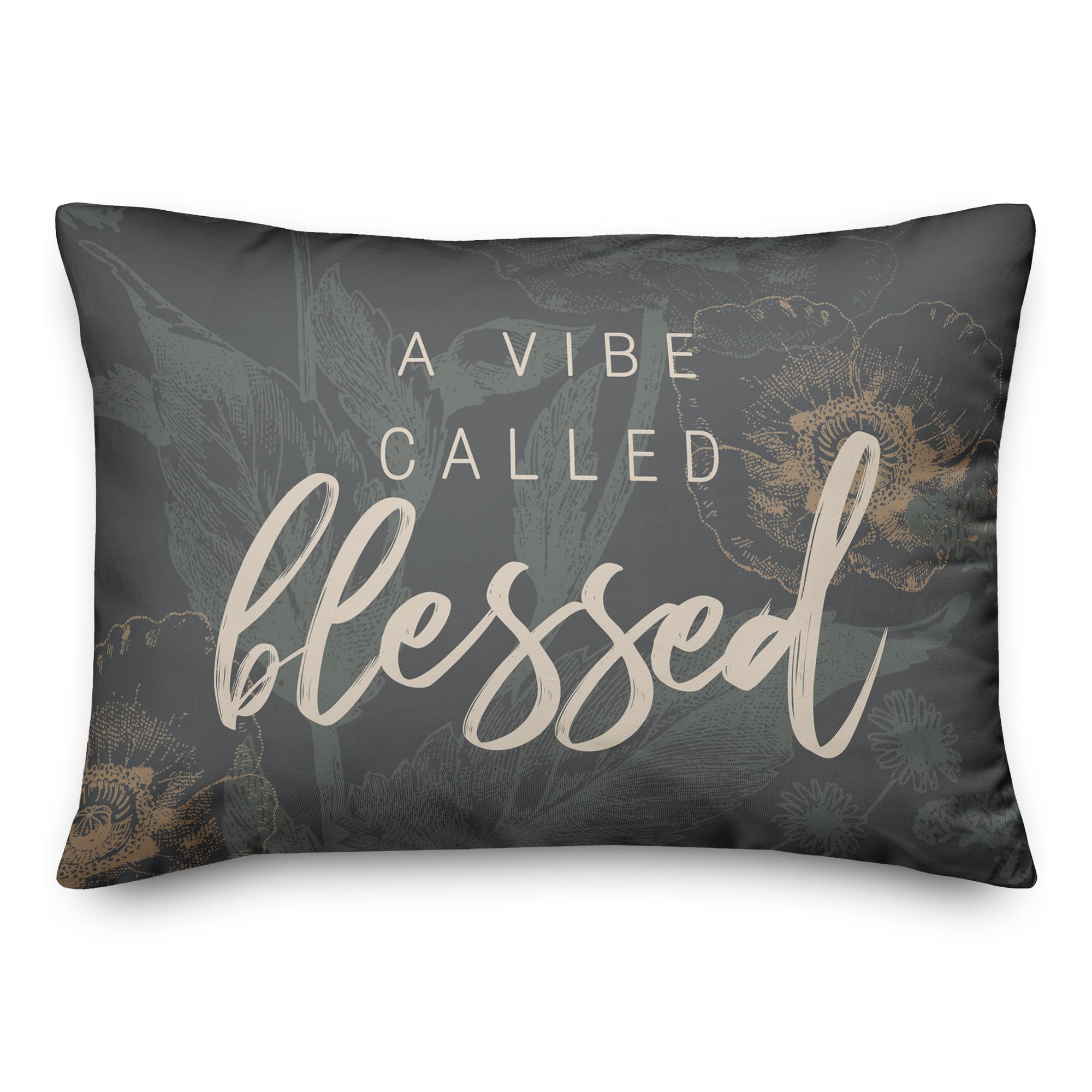 A Vibe Called Blessed Indoor/Outdoor Lumbar Pillow