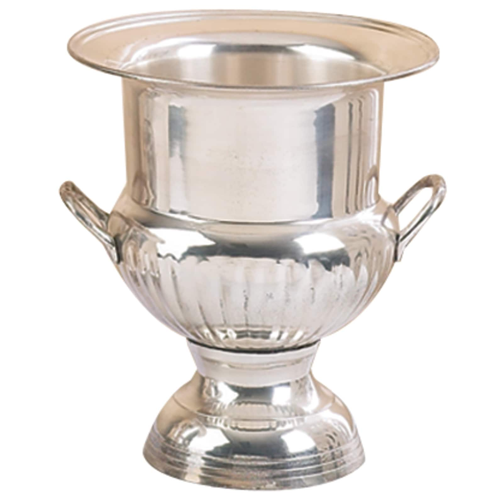 10" Silver Traditional Metal Wine Bucket