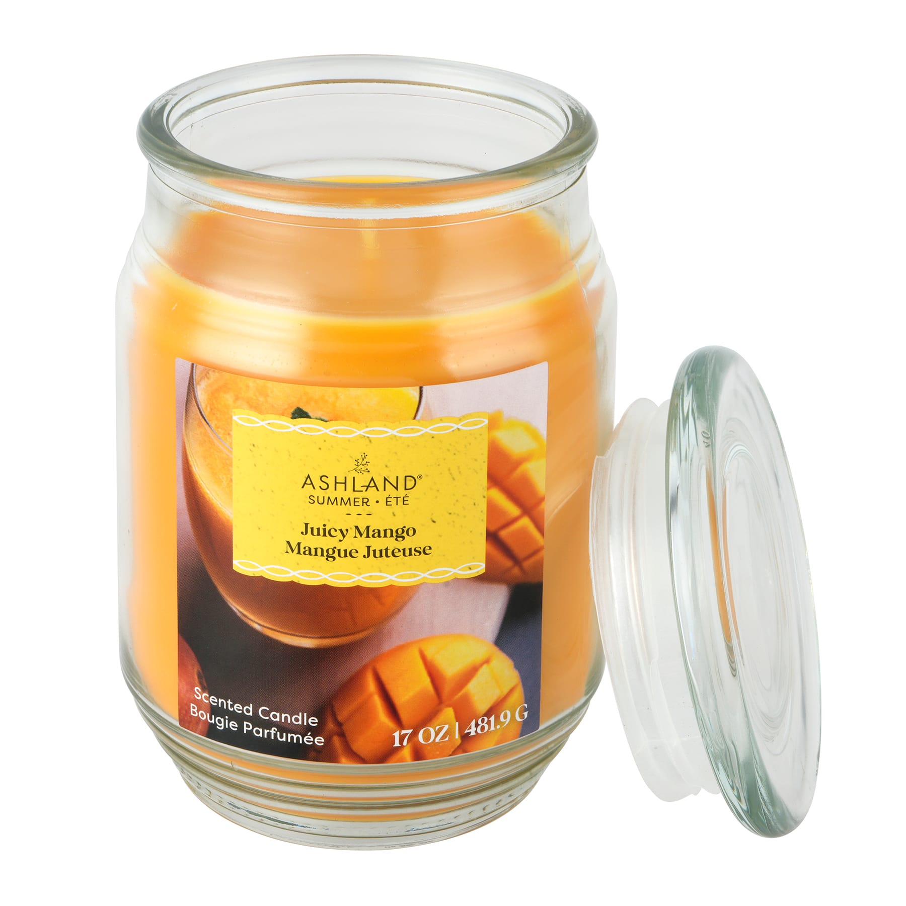 17oz. Juicy Mango Scented Candle by Ashland&#xAE;
