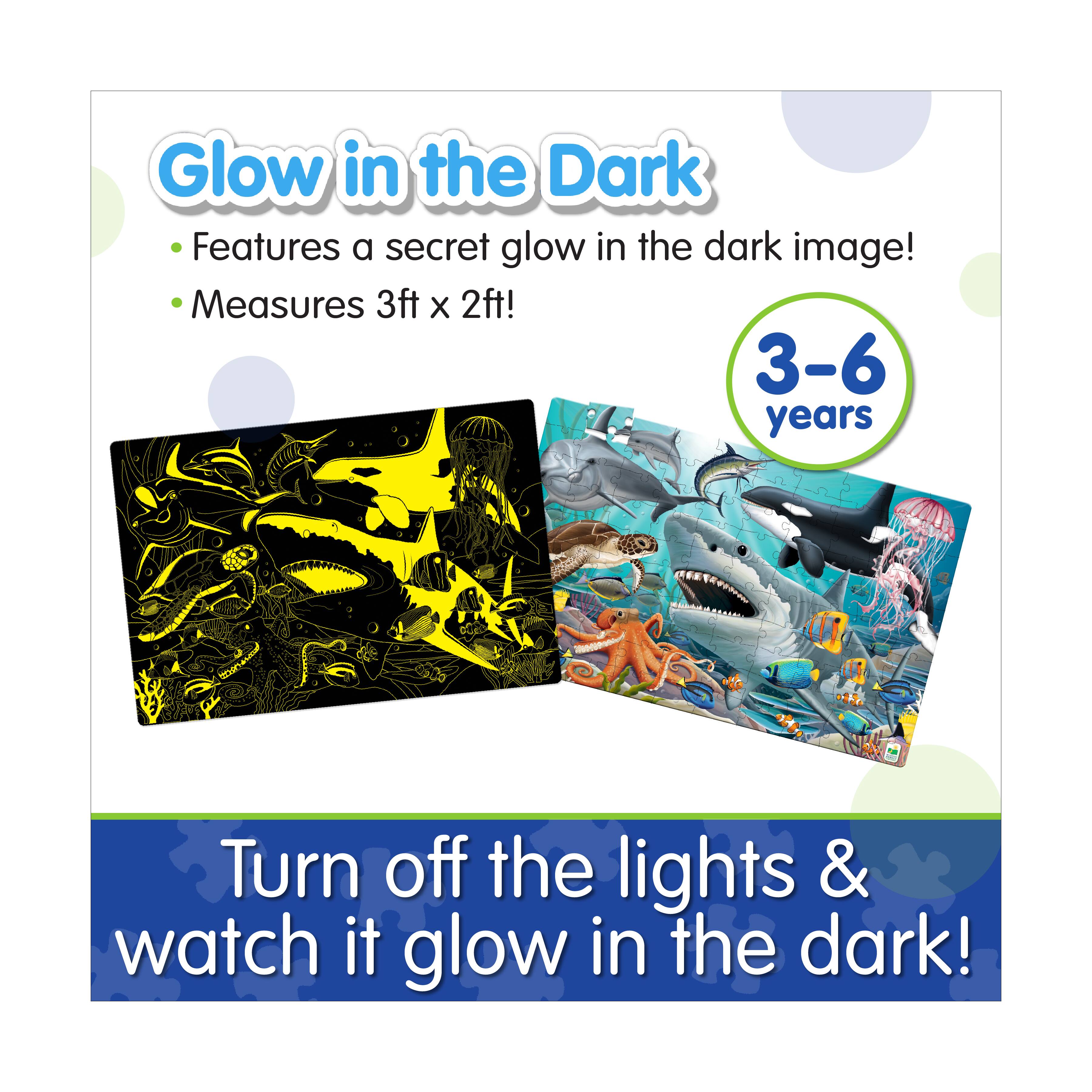 Puzzle Doubles! - Glow in the Dark Sea Life: 100 Pcs