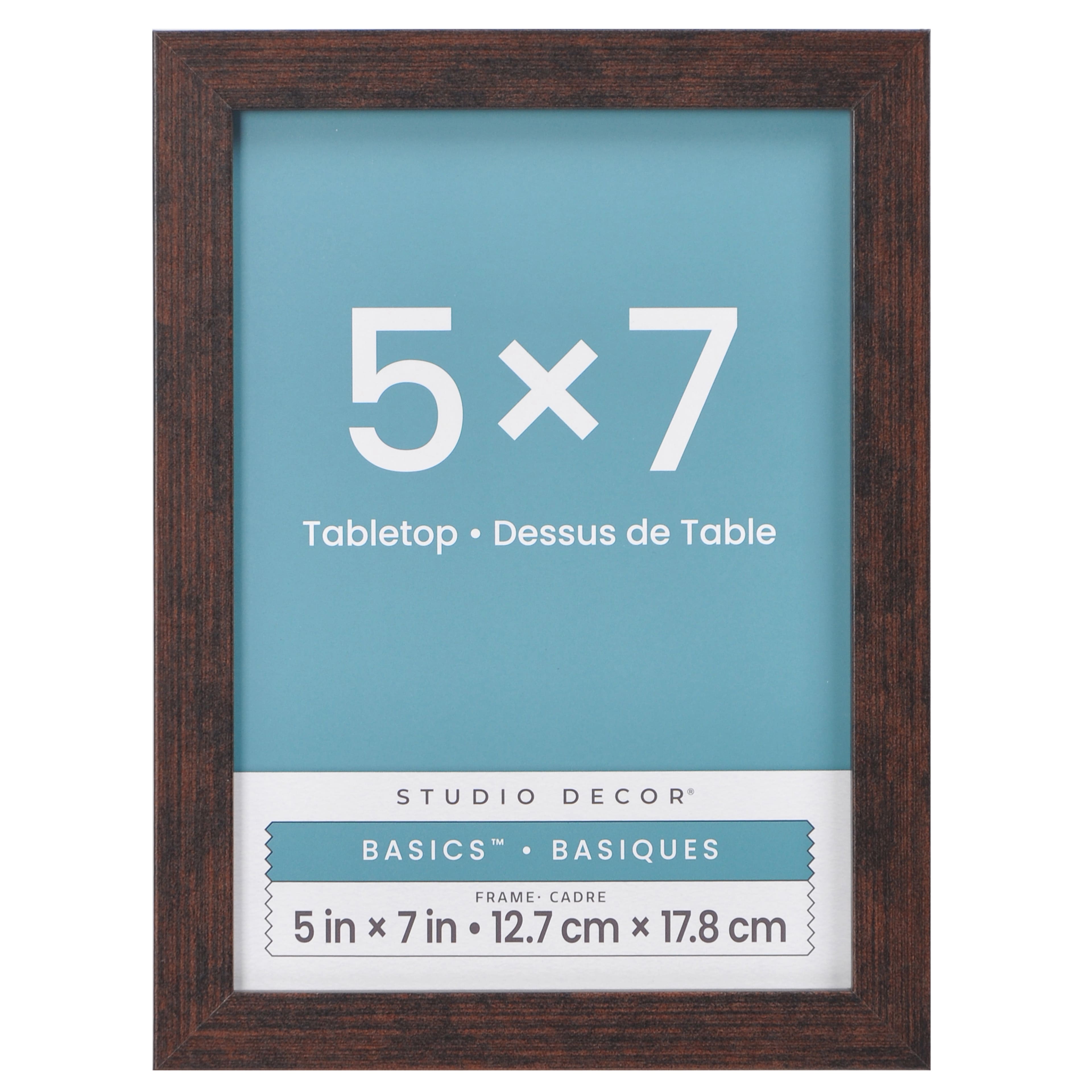 6 Pack: Basics&#x2122; Woodgrain Tabletop Linear Frame by Studio D&#xE9;cor&#xAE;