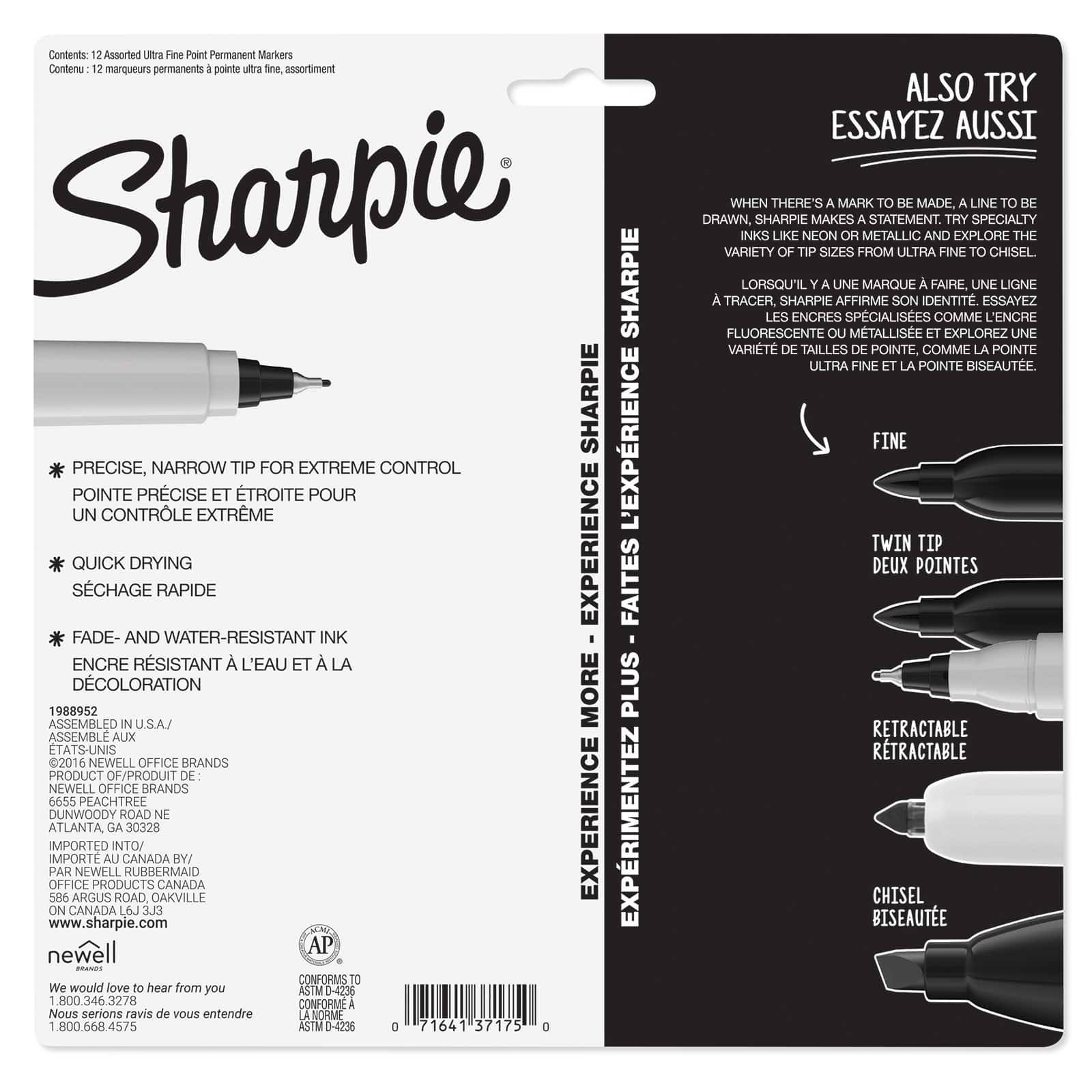 12 Packs: 12 ct. (144 total) Sharpie&#xAE; Ultra Fine Point Permanent Markers