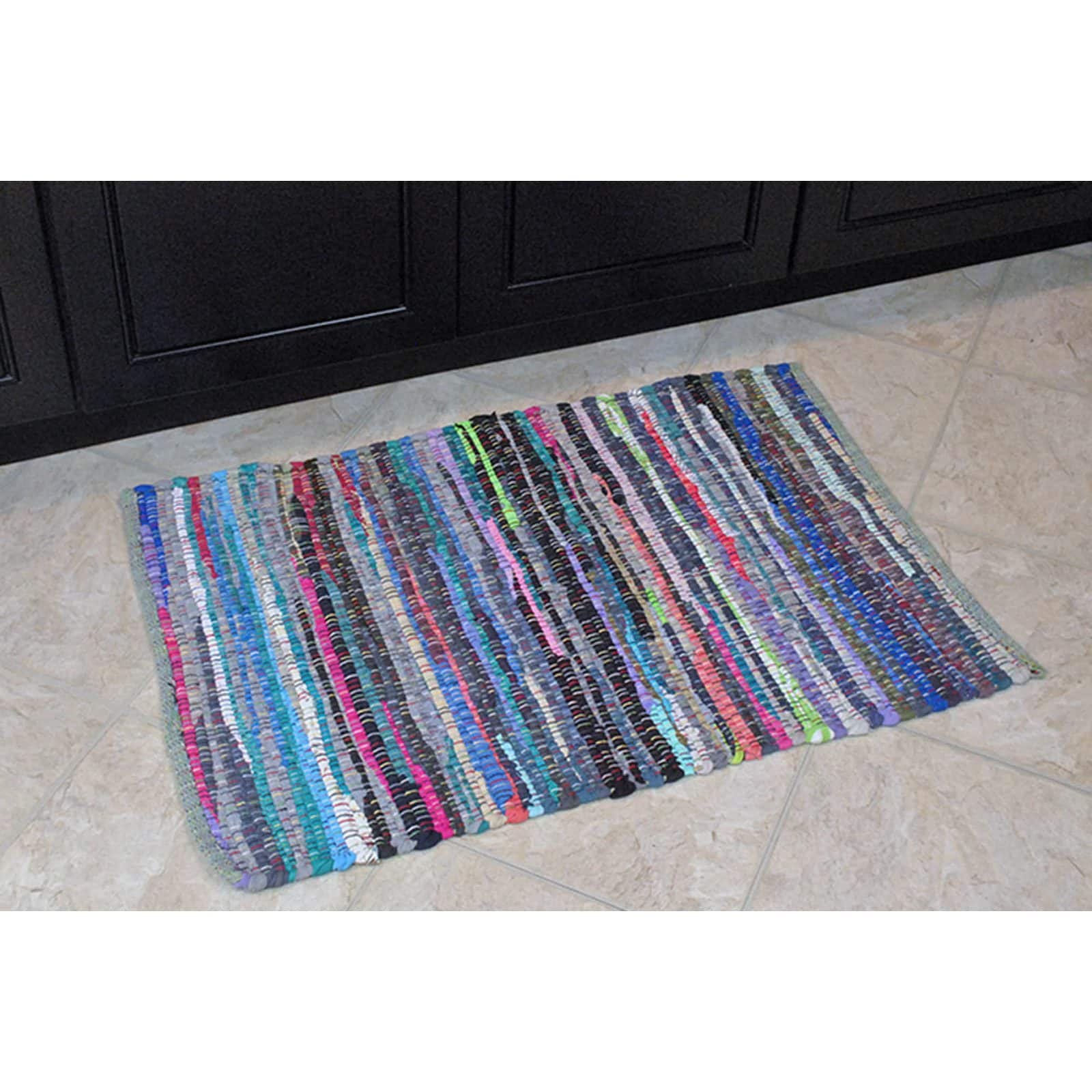 DII&#xAE; Multicolor Rag Rug, 20&#x22; x 31.5&#x22;