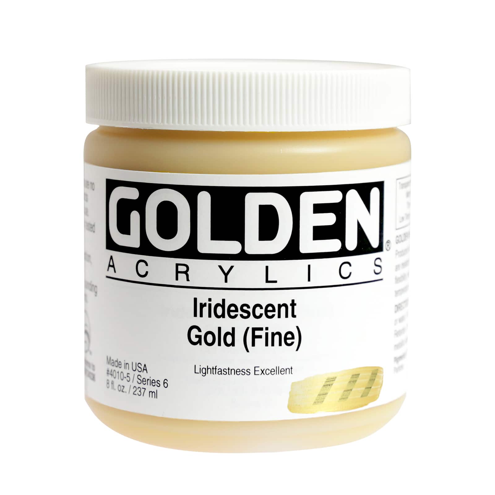 Golden Acrylics Heavy Body 8 oz Iridescent Gold (Fine)