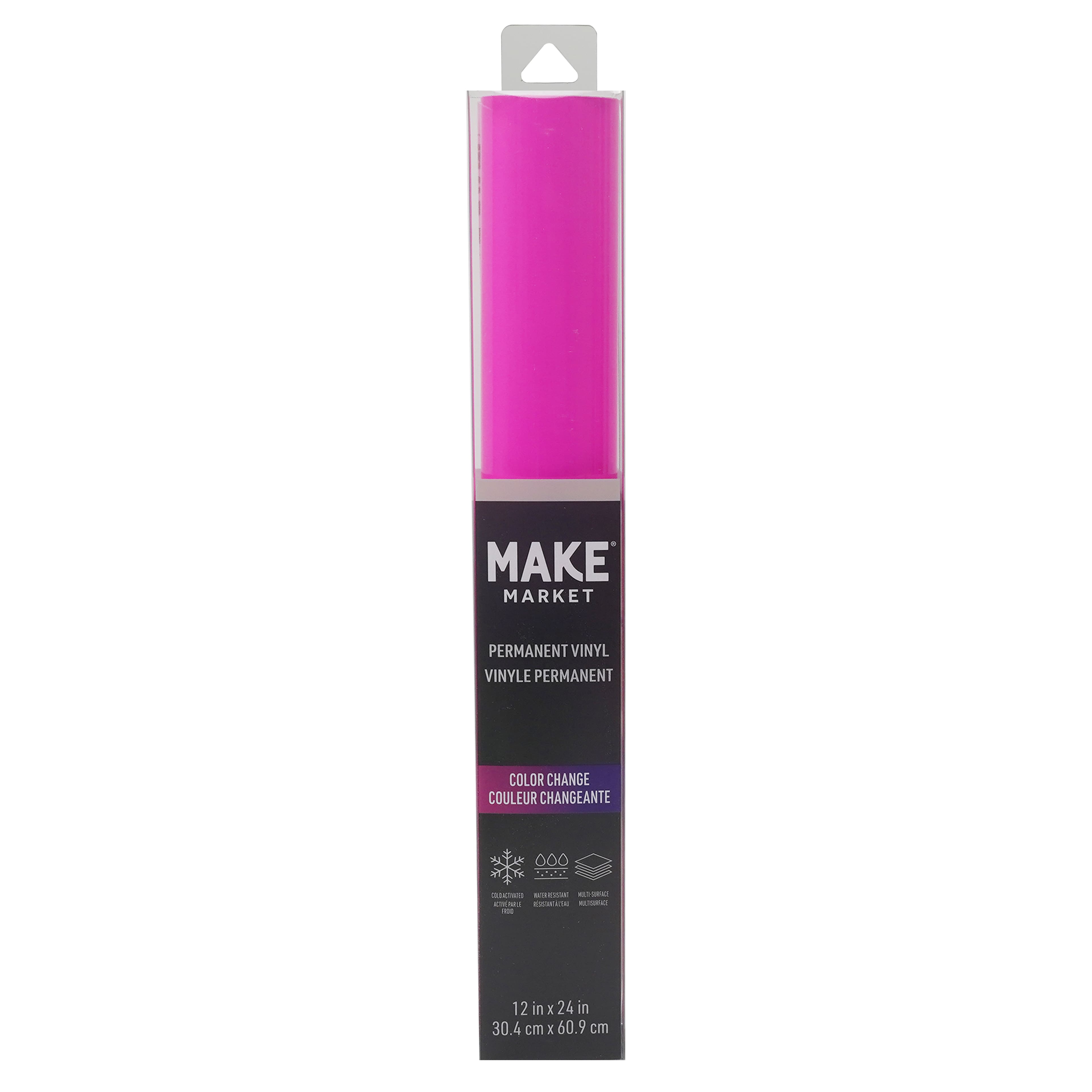 Pink to Purple Cold Color Change Permanent Vinyl by Make Market&#xAE;