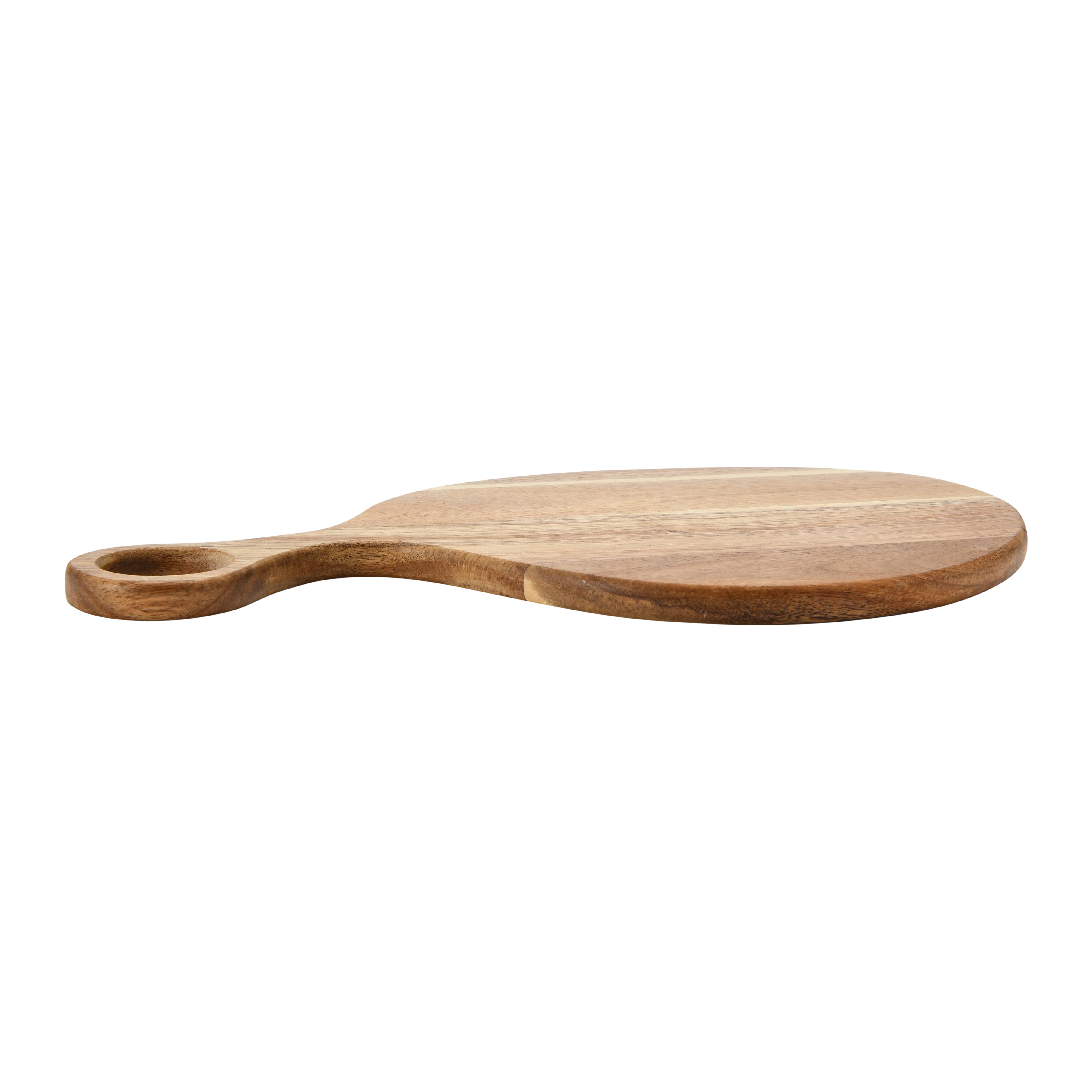 Hello Honey® 14.5" Round Acacia Wood Cutting Board with Handle