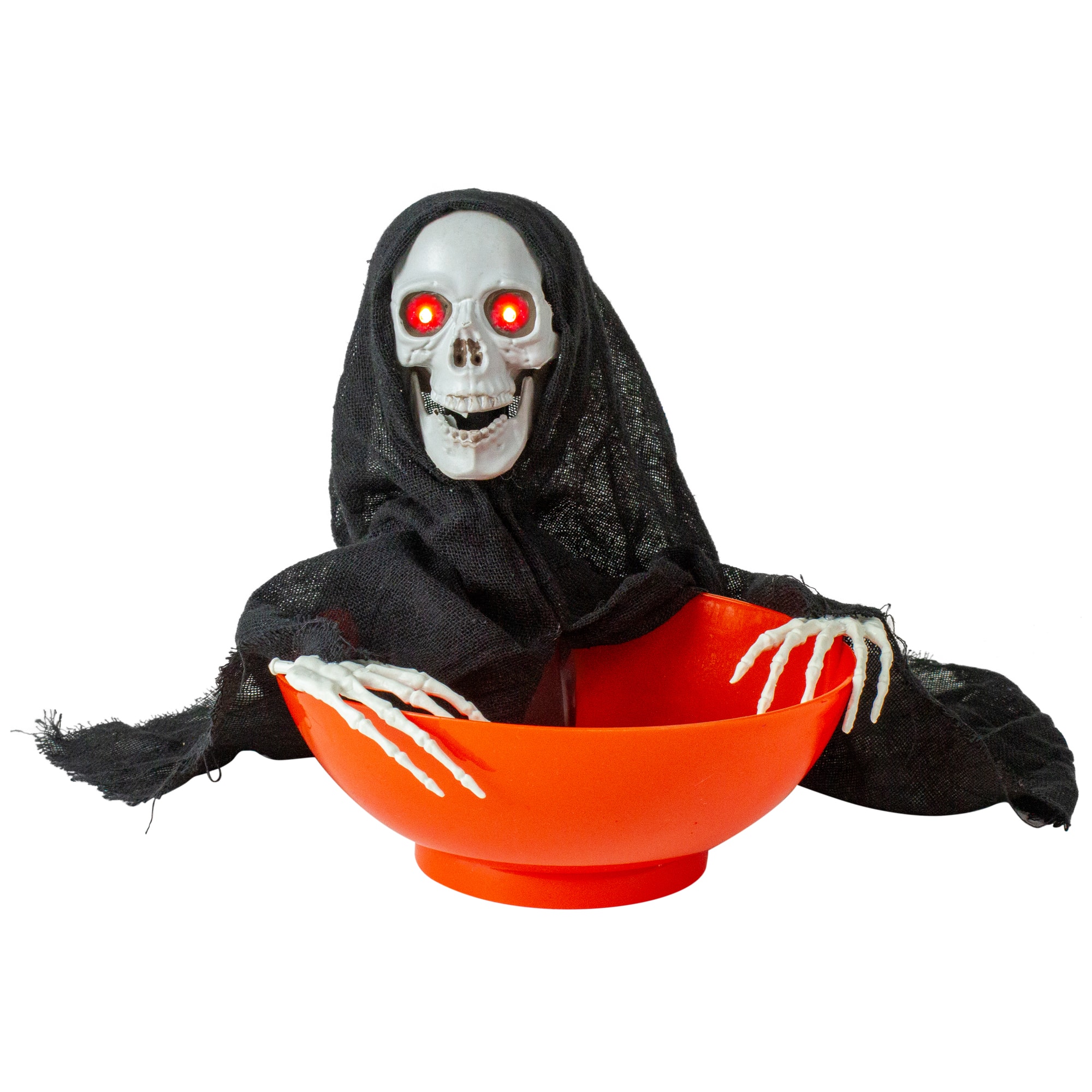 10.5&#x22; Animated Grim Reaper Halloween Candy Bowl