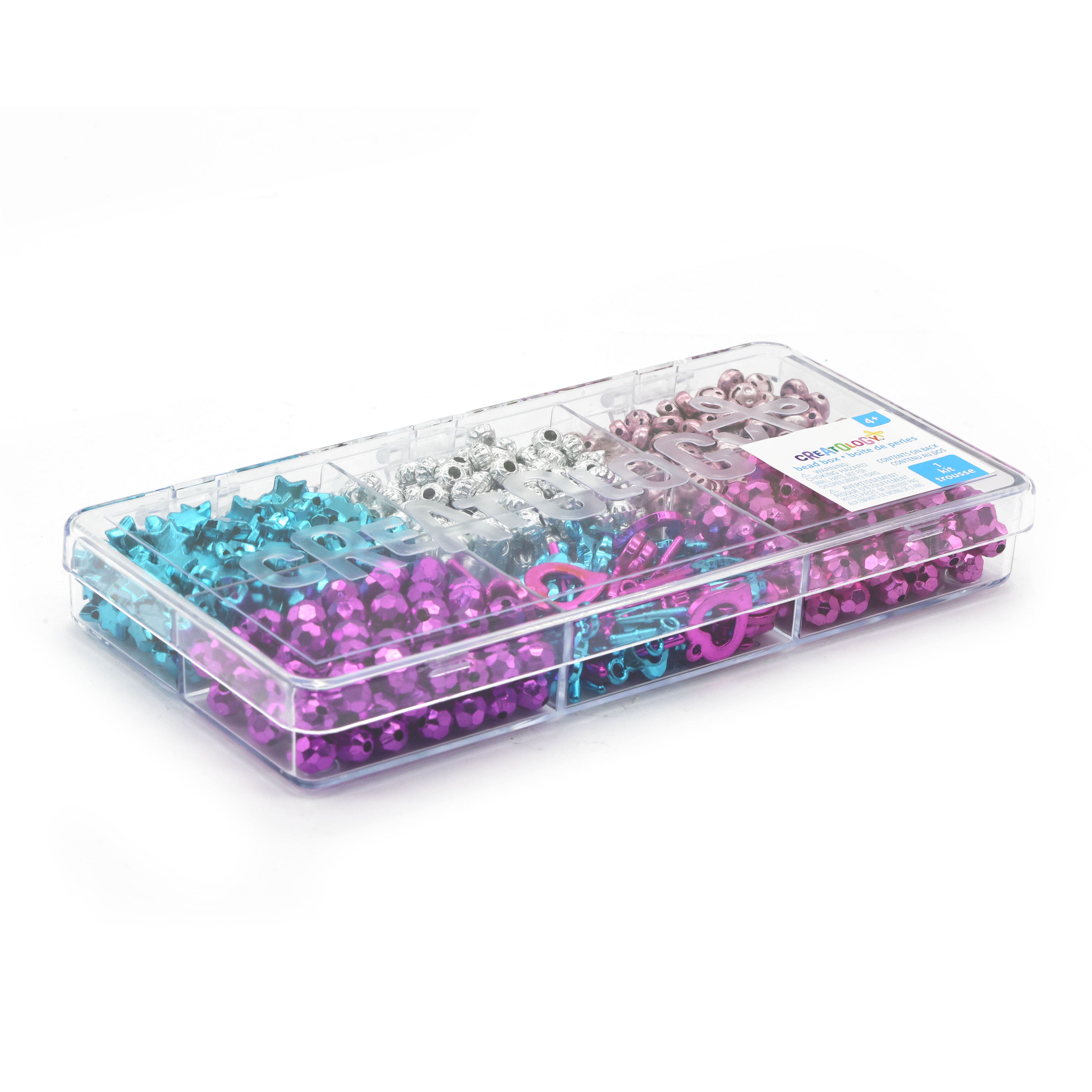 12 Pack: Metallic Brights & Findings Bead Box by Creatology™