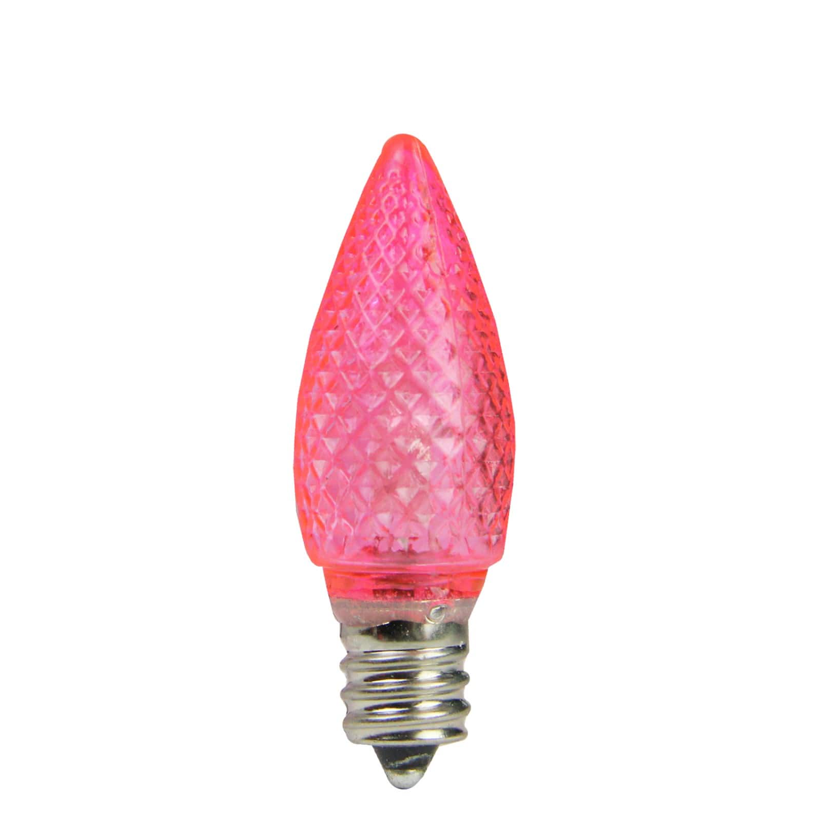 Faceted Transparent LED Christmas Replacement Bulbs, 4ct.