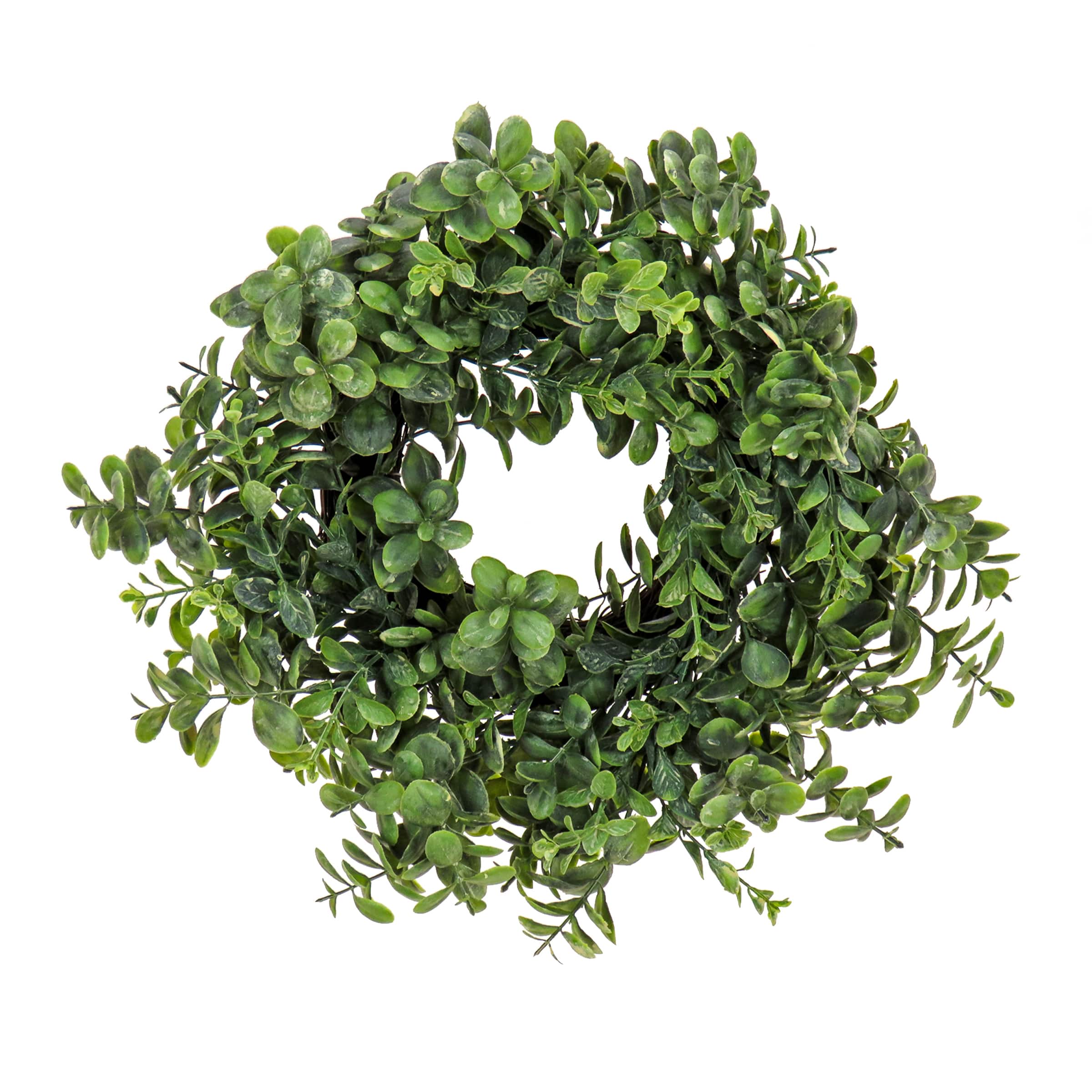 16" Spring Button Leaf Table Wreath