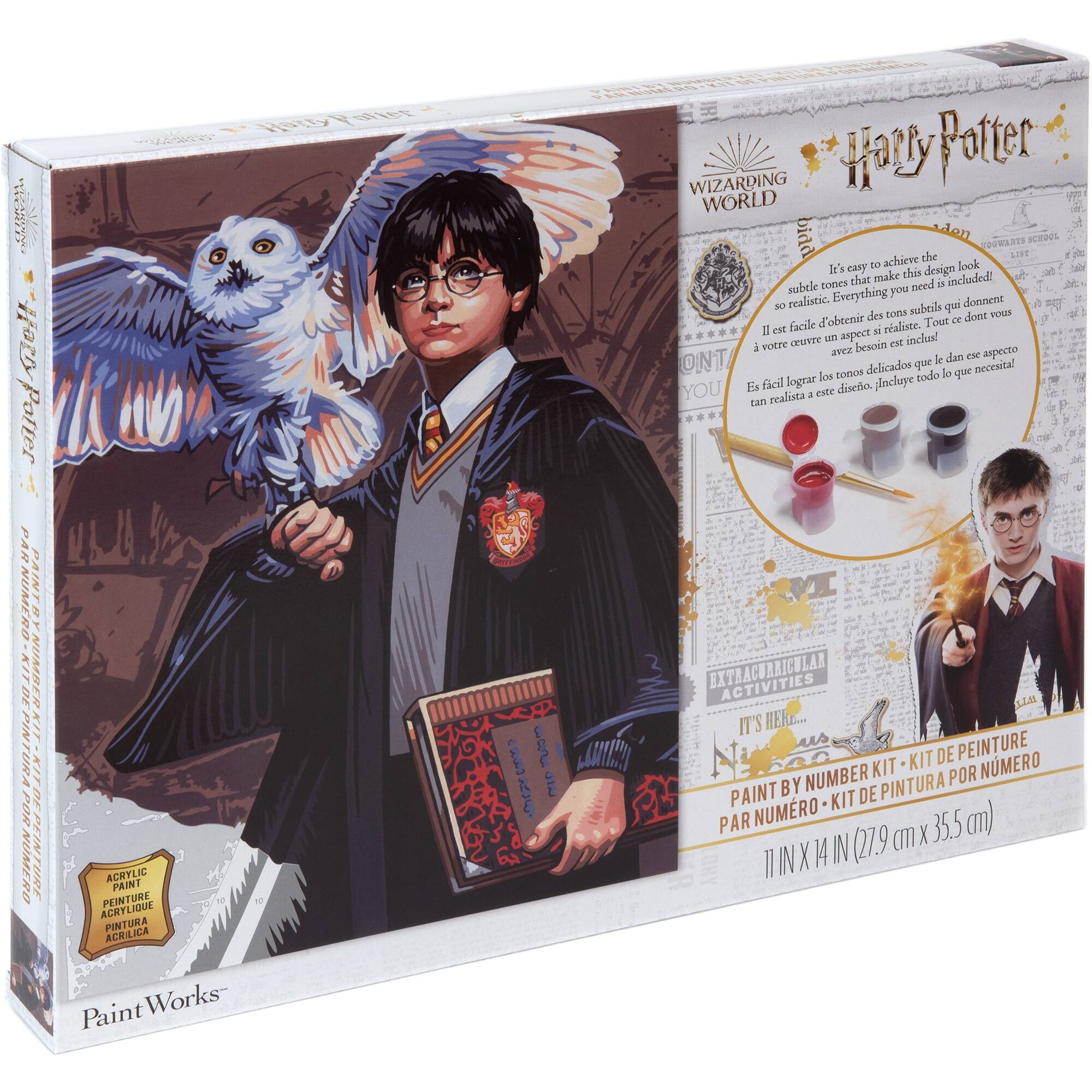 PaintWorks&#x2122; Harry &#x26; Hedwig Paint by Number Kit