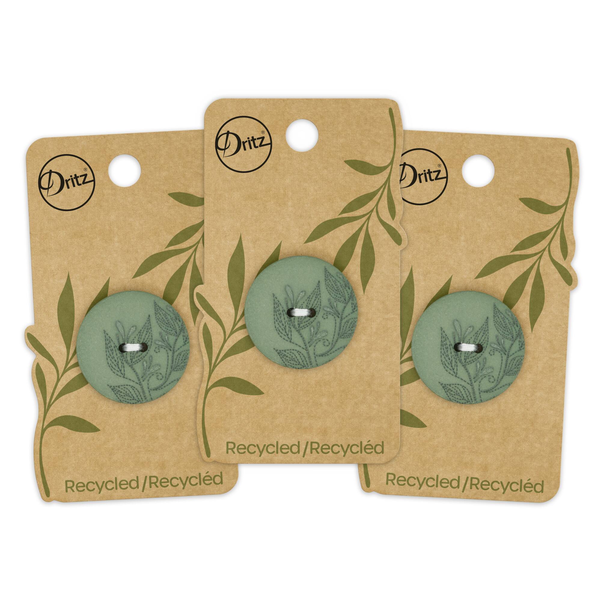 Dritz® 28mm Recycled Hemp Round Floral Button