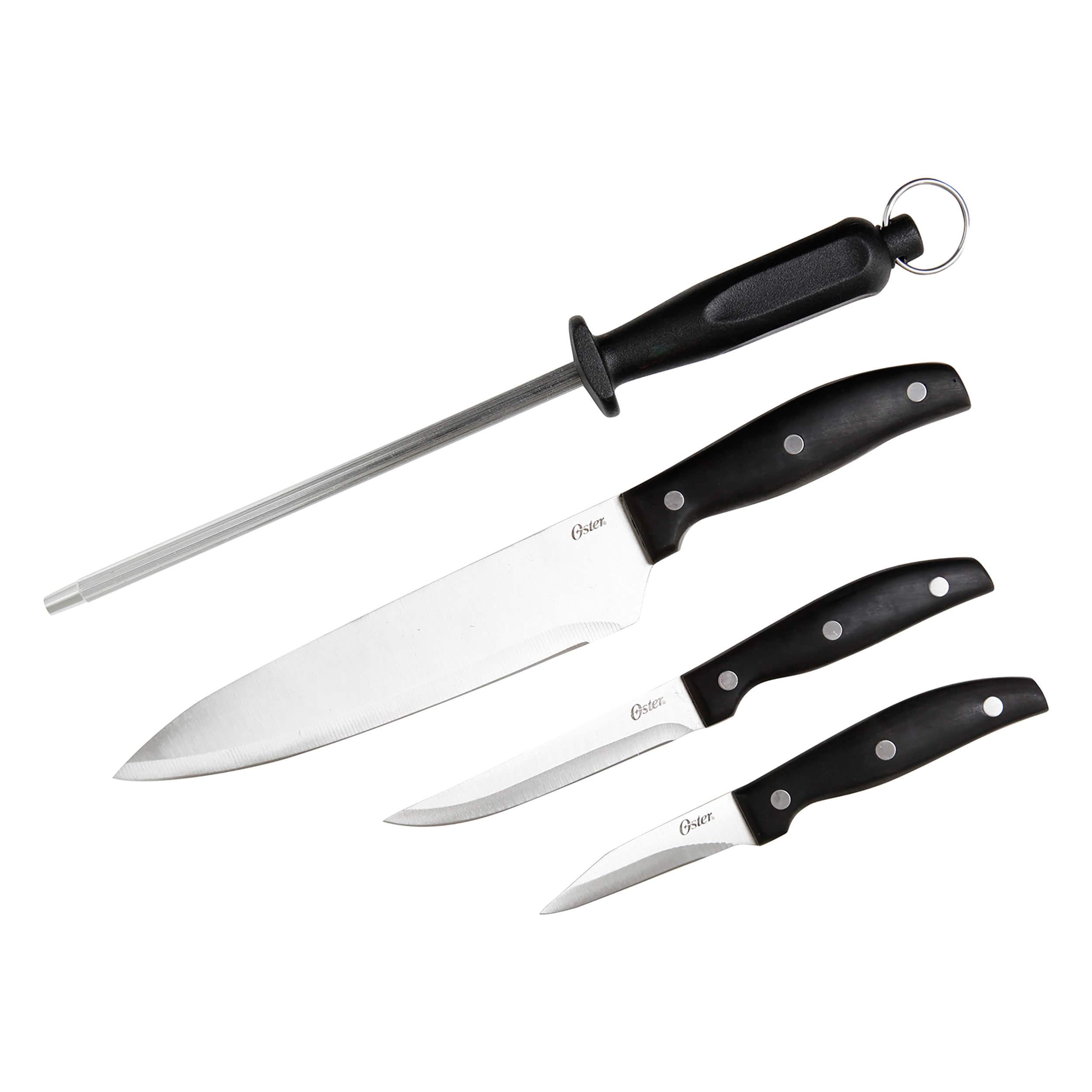 Oster Granger 4 Piece Stainless Steel Cutlery Set in Black | Michaels