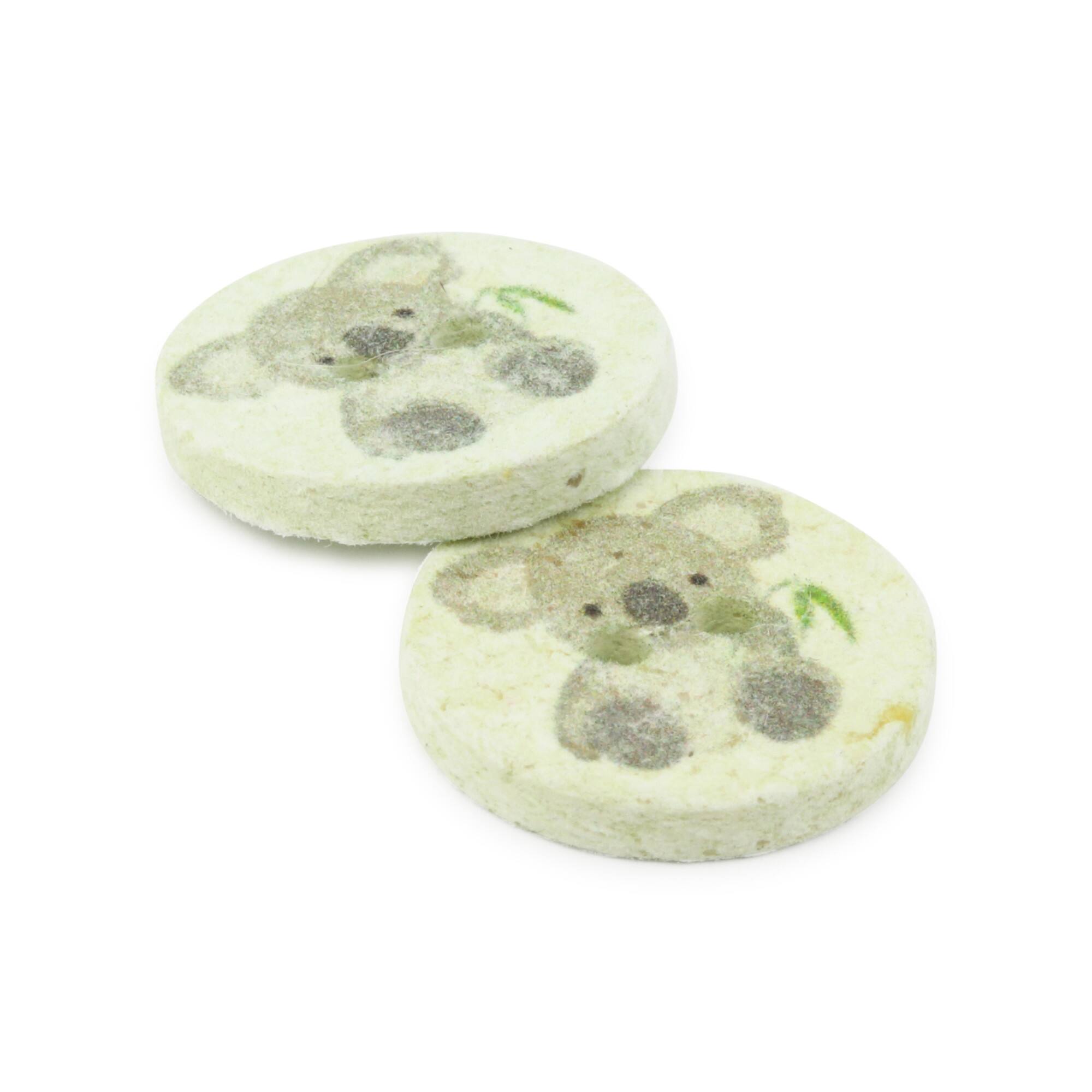 Dritz&#xAE; 18mm Recycled Cotton Koala Button, 9ct.