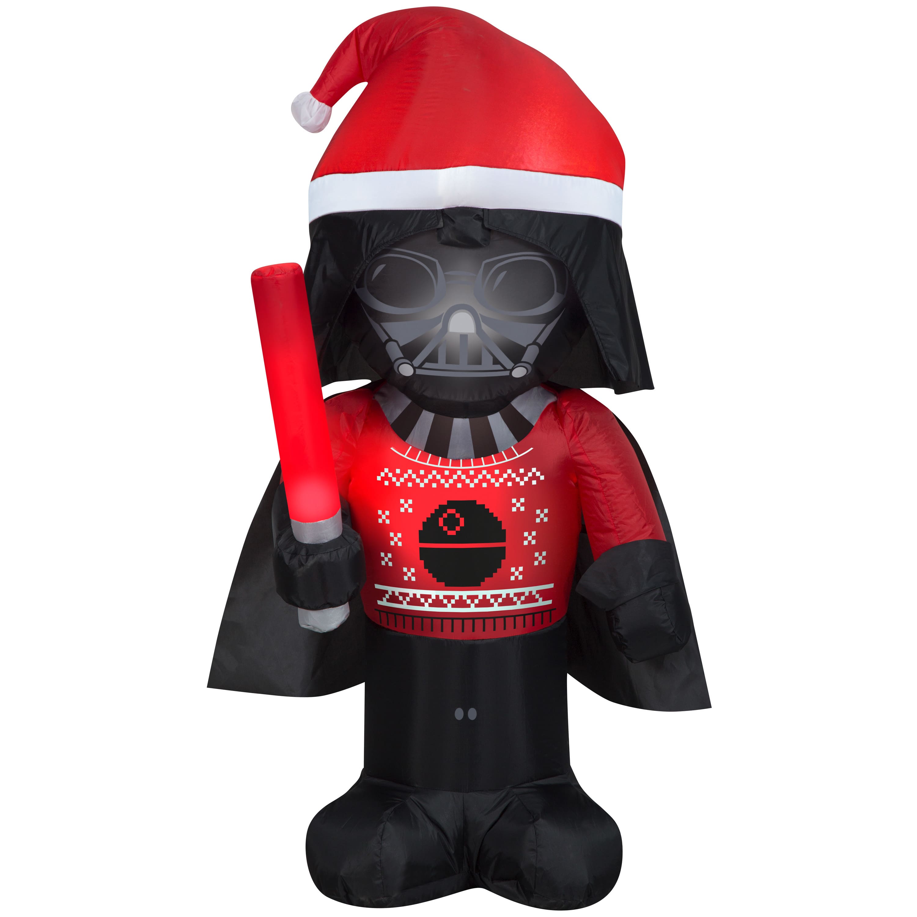 3.5ft. Airblown® Inflatable Christmas Darth Vader in Ugly Christmas Sweater