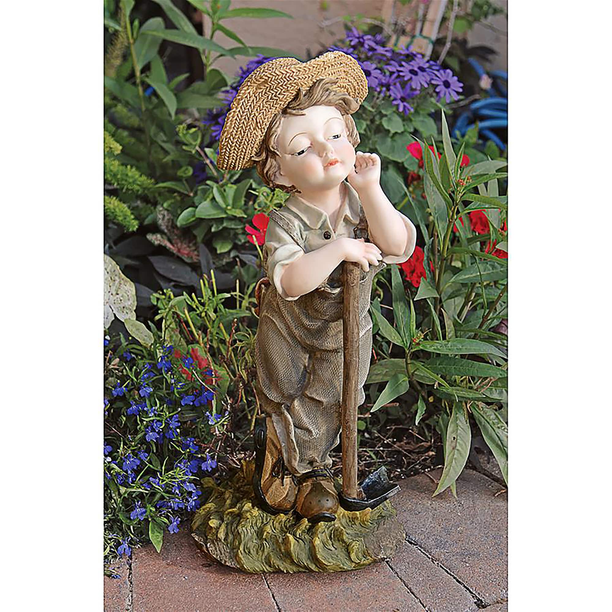 Design Toscano 20" Farmer Frank Garden Statue