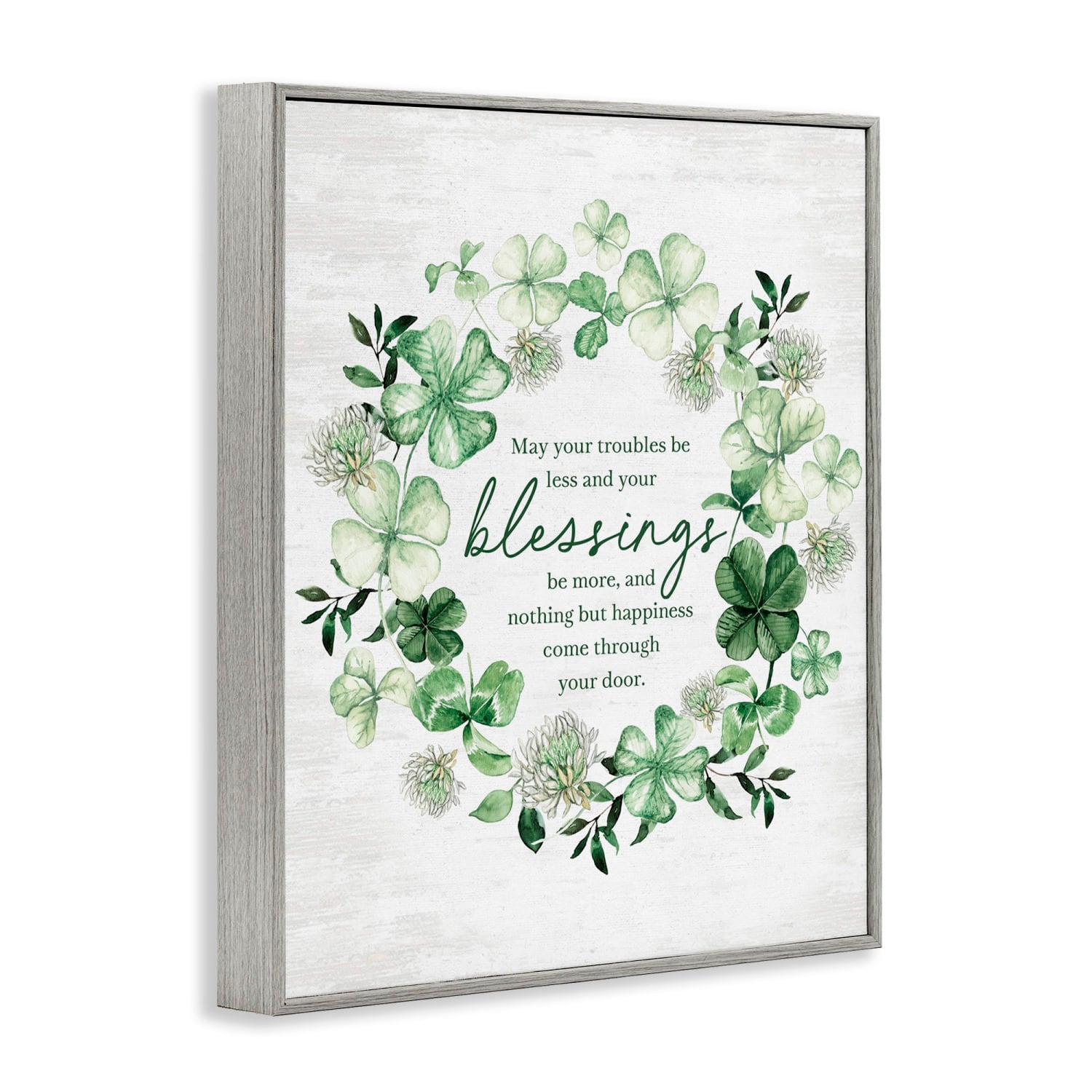 Stupell Industries Irish Proverb Wreath Framed Giclee Art