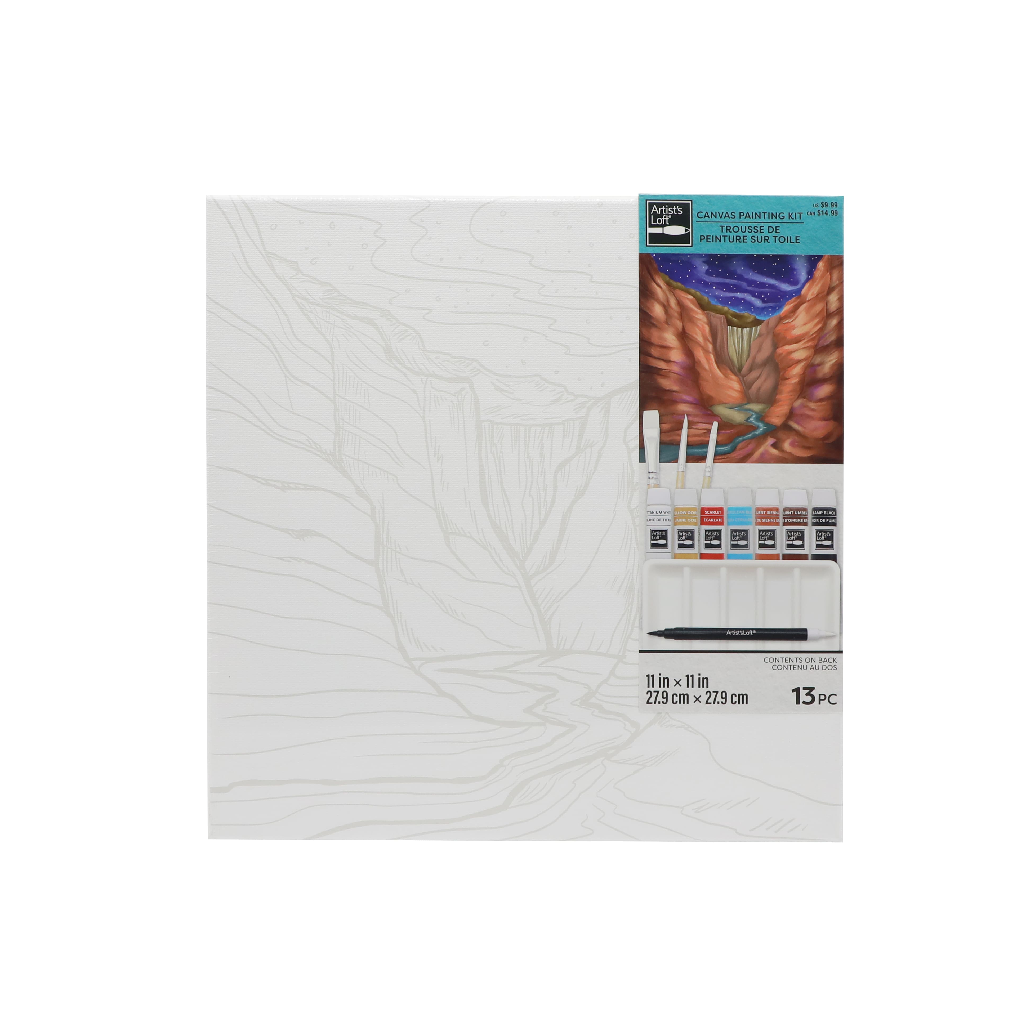 11&#x22; x 11&#x22; Canyon Canvas Painting Kit by Artist&#x27;s Loft&#xAE;