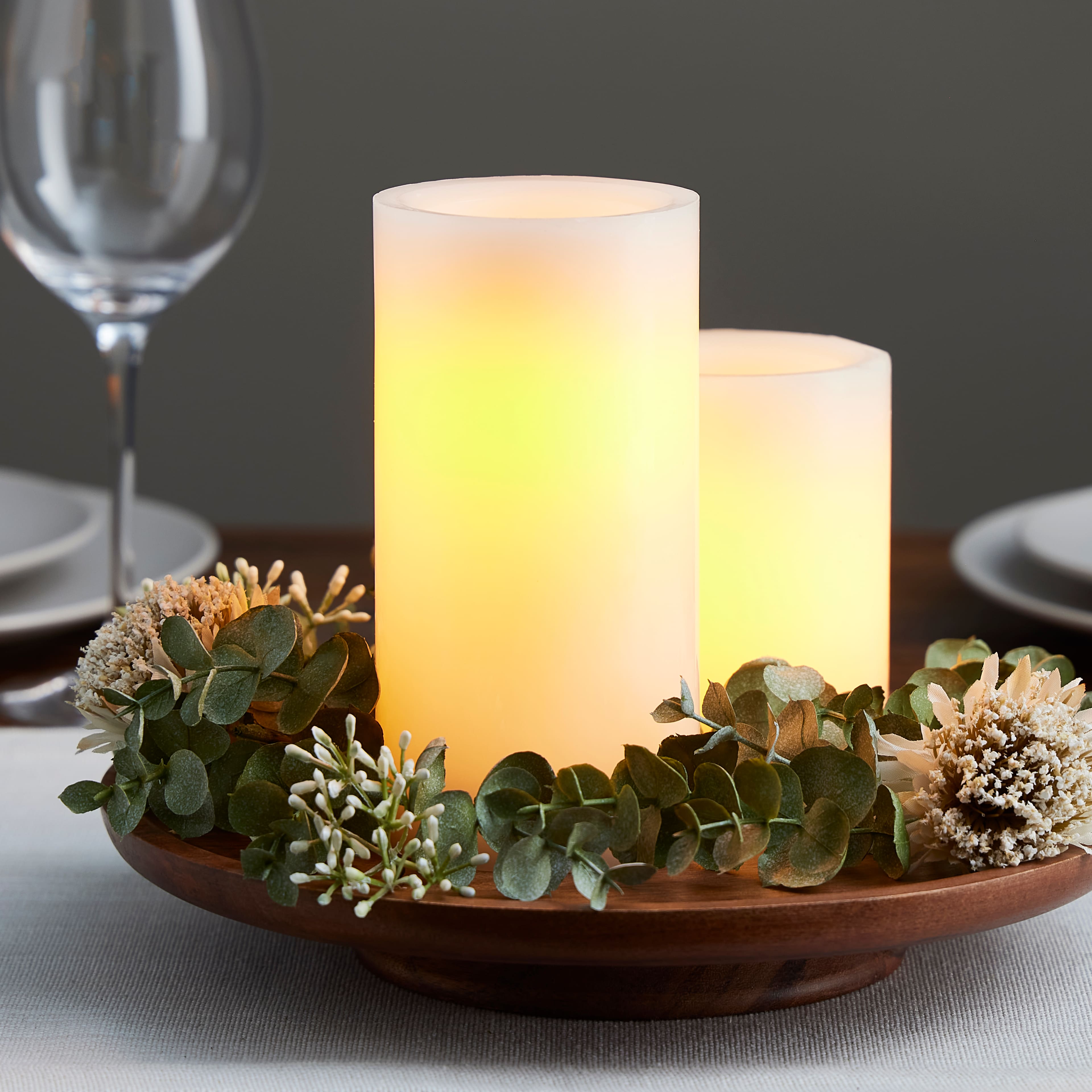 12 Pack: 3" x 6" White LED Pillar Candle by Ashland®