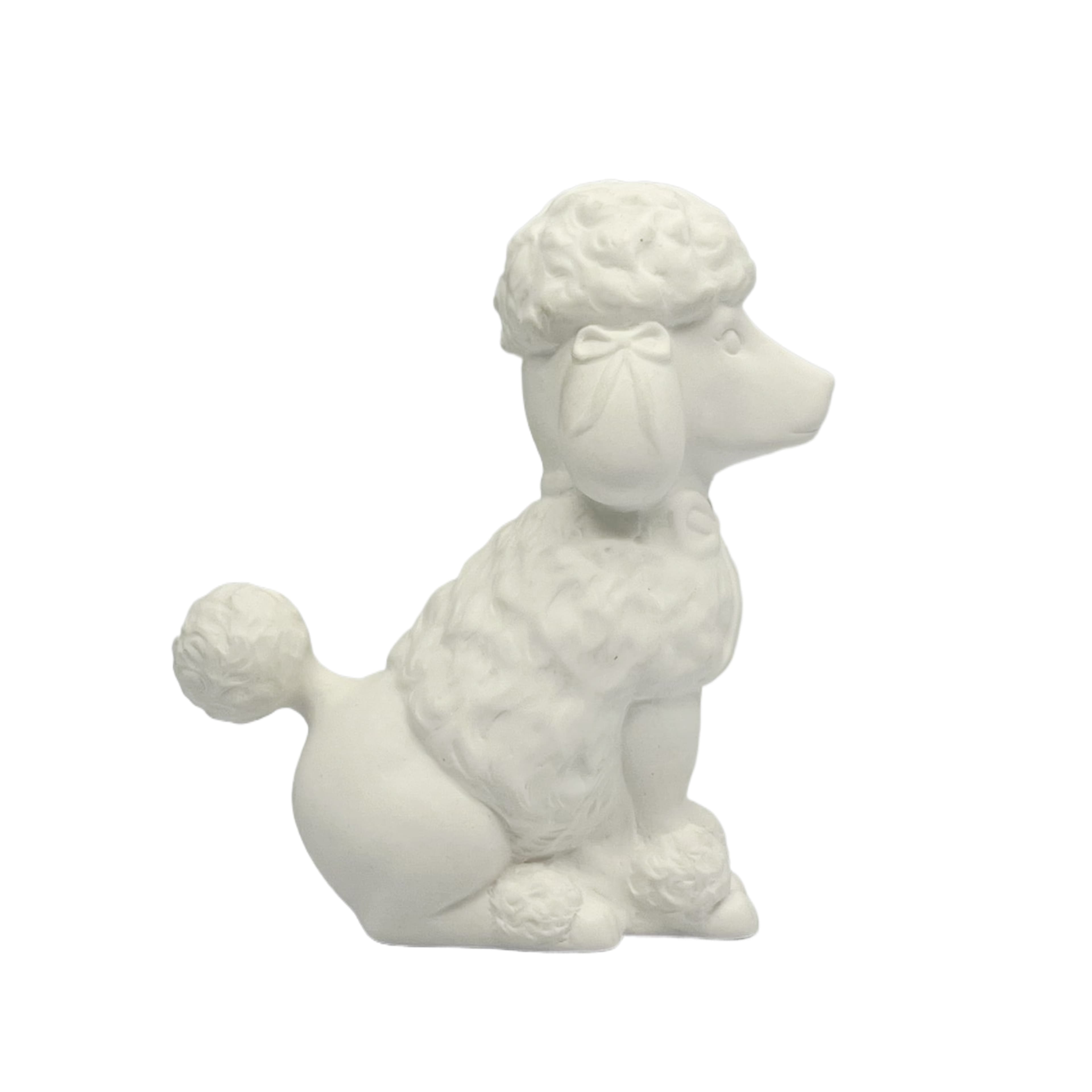 7&#x22; LED DIY Ceramic Poodle D&#xE9;cor by Make Market&#xAE;