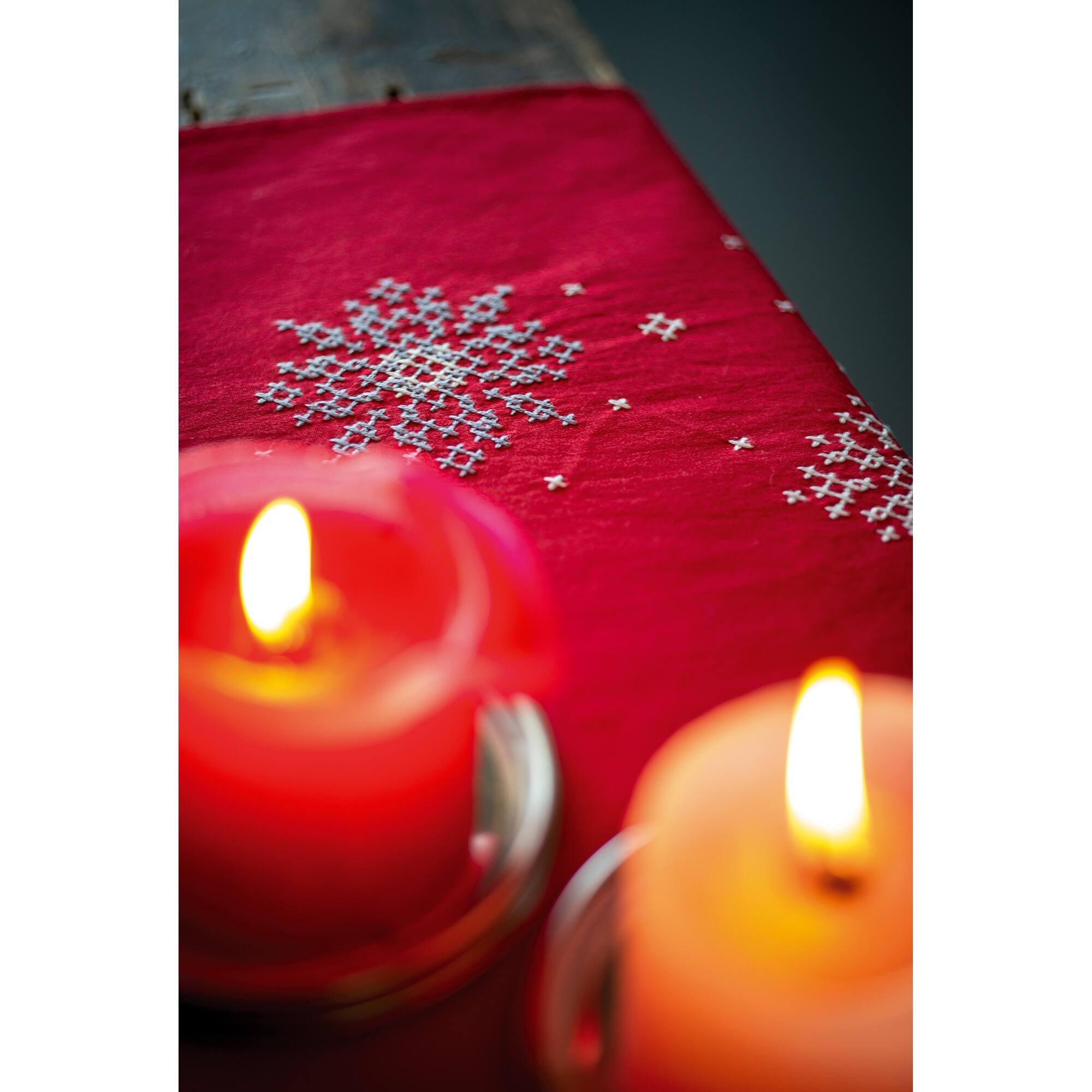 Vervaco Christmas Trees & Forest Animals Stamped Table Runner Cross Stitch Kit Michaels