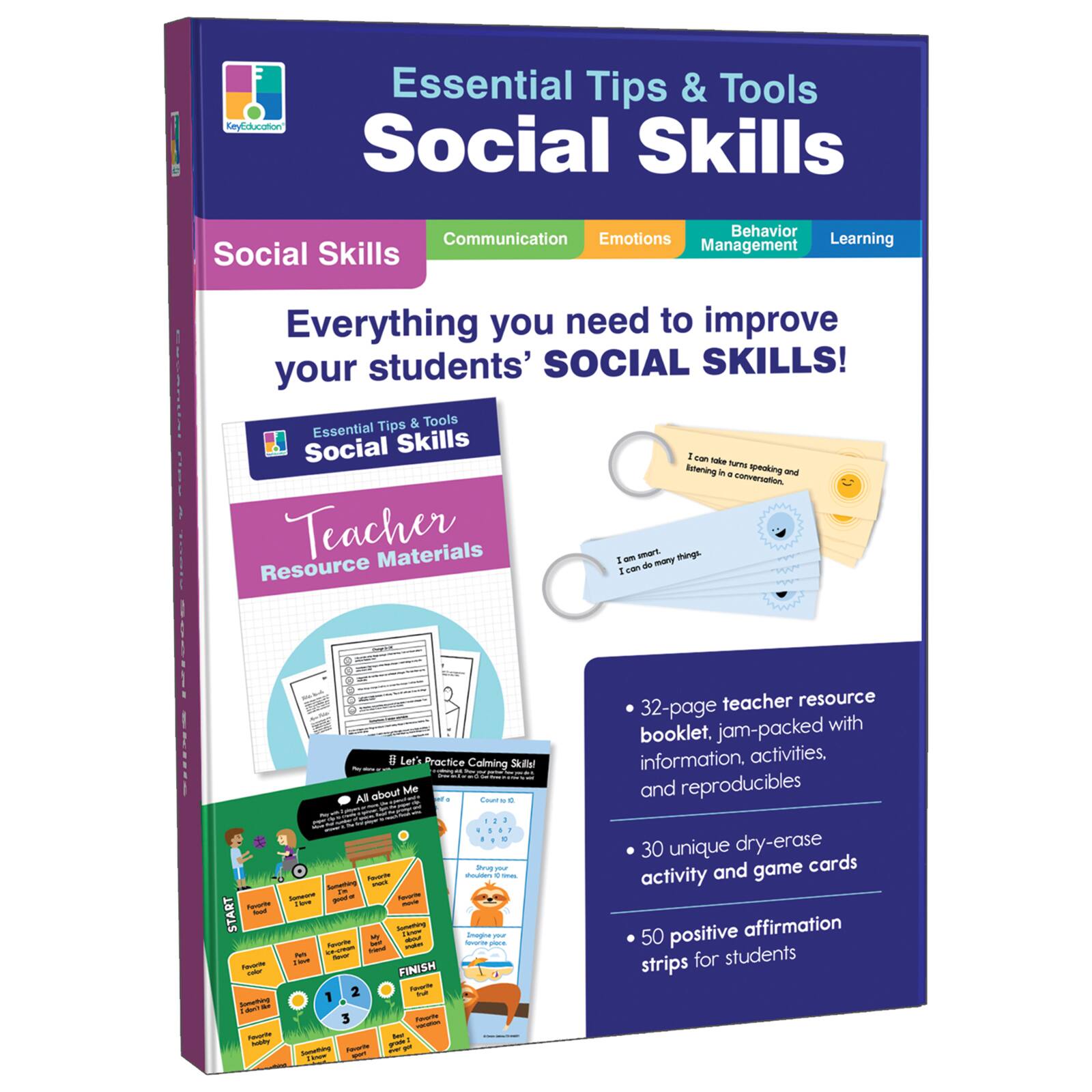 Carson Dellosa® Essential Tips & Tools: Social Skills Classroom Kit, Grade PK-8