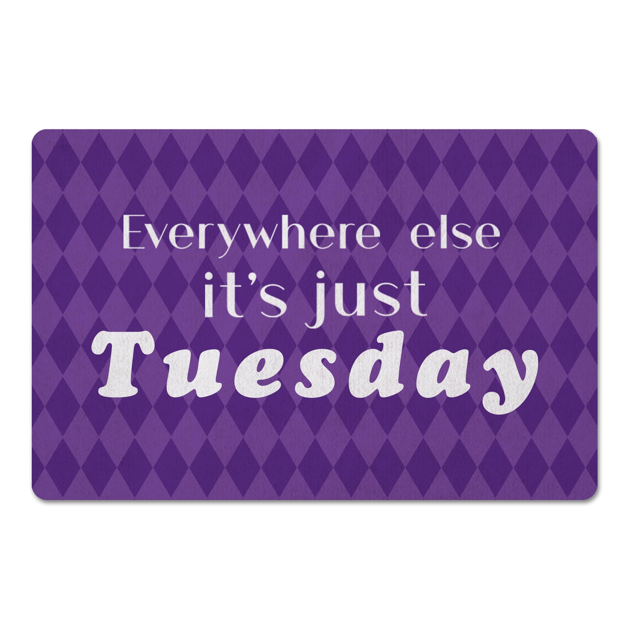 Everywhere Just Tuesday Mardi Gras Floor Mat