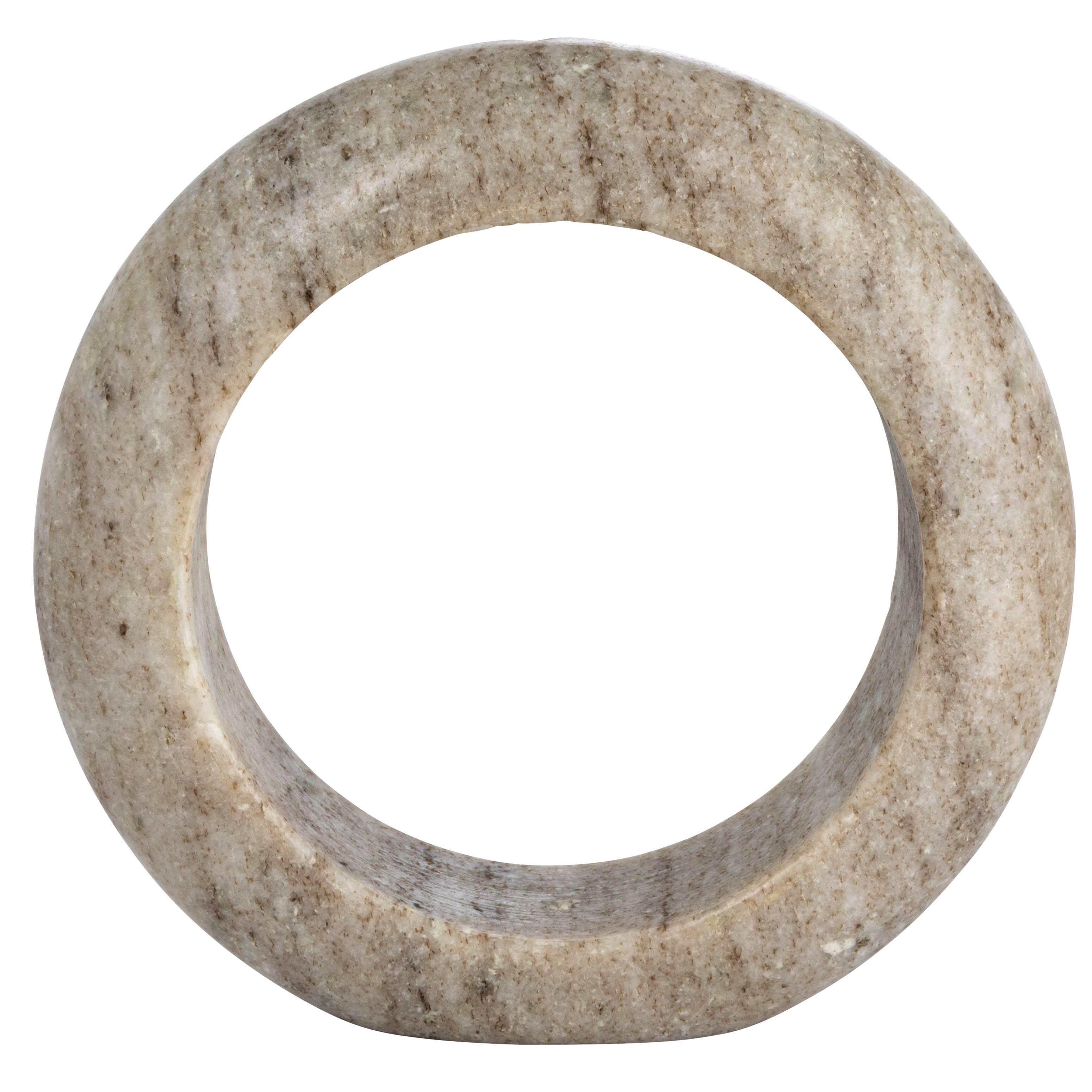 Hello Honey&#xAE; 6&#x22; Beige Modern Marble Circle Incense Holder