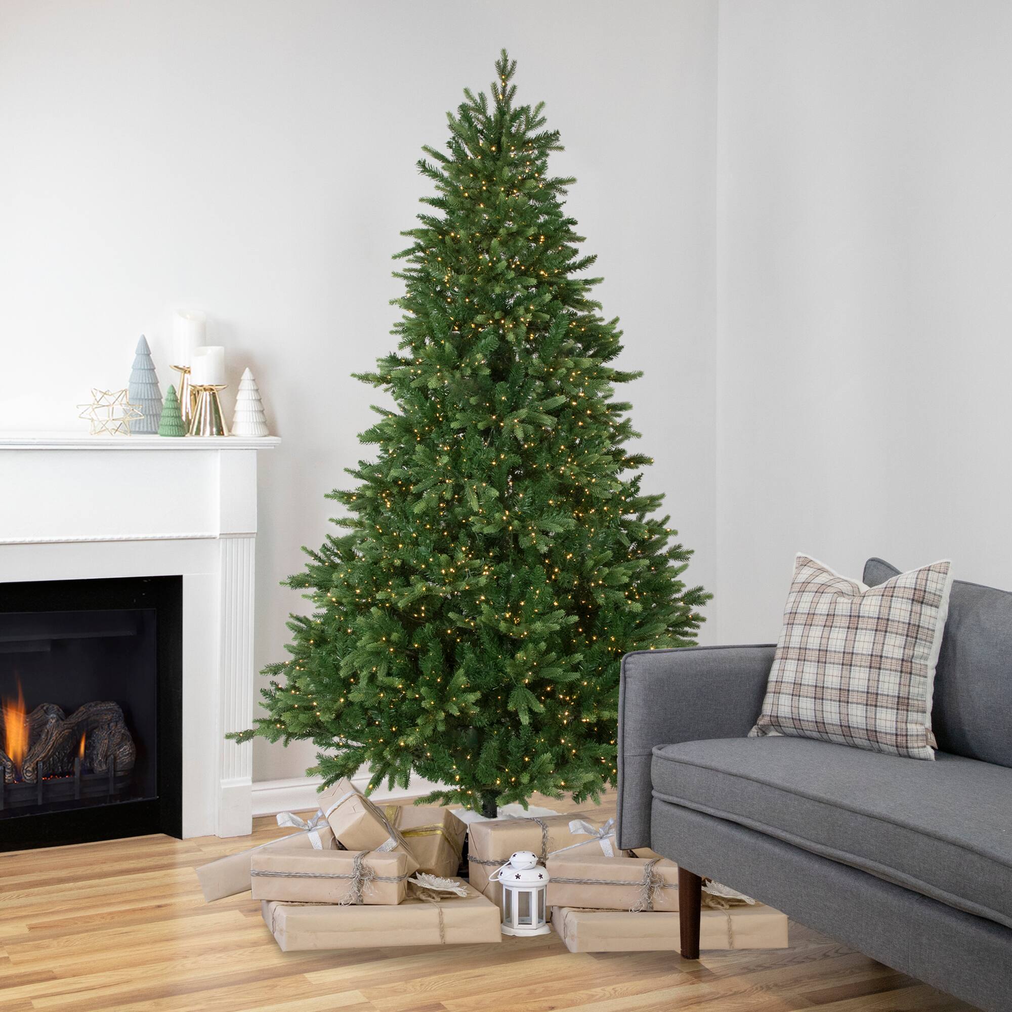 7.5ft. Pre-Lit Real Touch&#x2122;&#xFE0F; Riverton Fir Artificial Christmas Tree, Clear LED Lights
