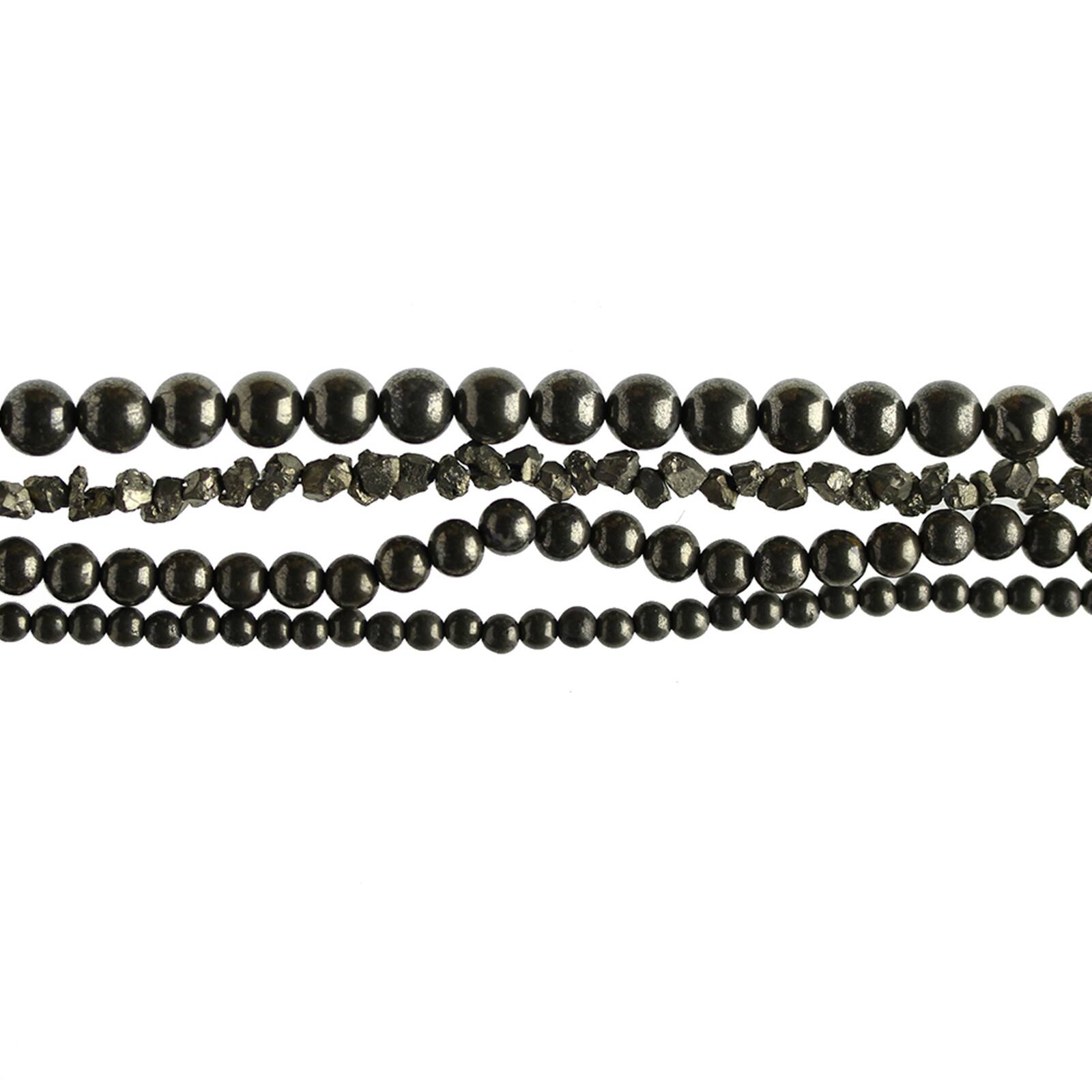 Black Pyrite Semi-Precious Beads Value Pack by Bead Landing™