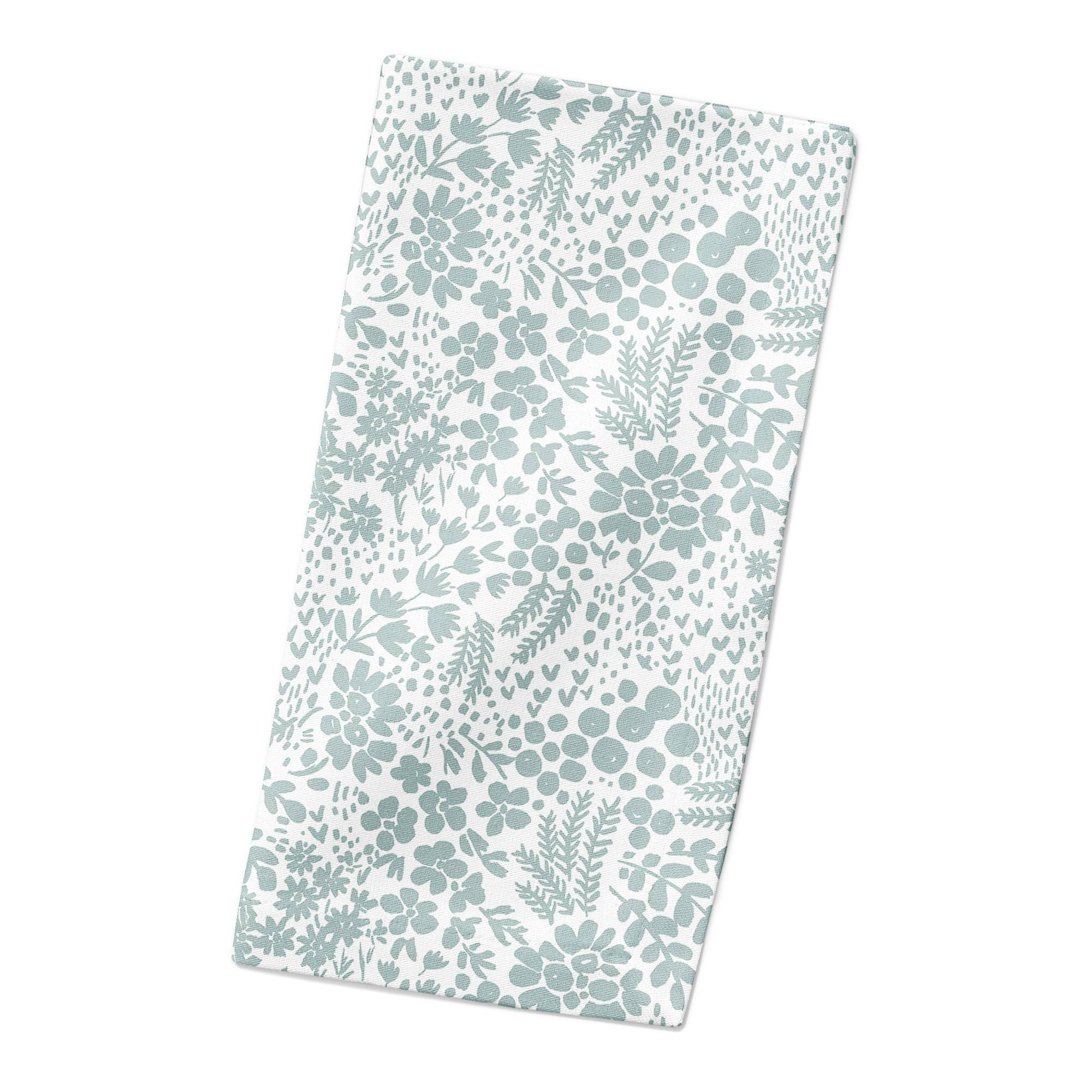 Dainty Floral Cotton Twill Napkin