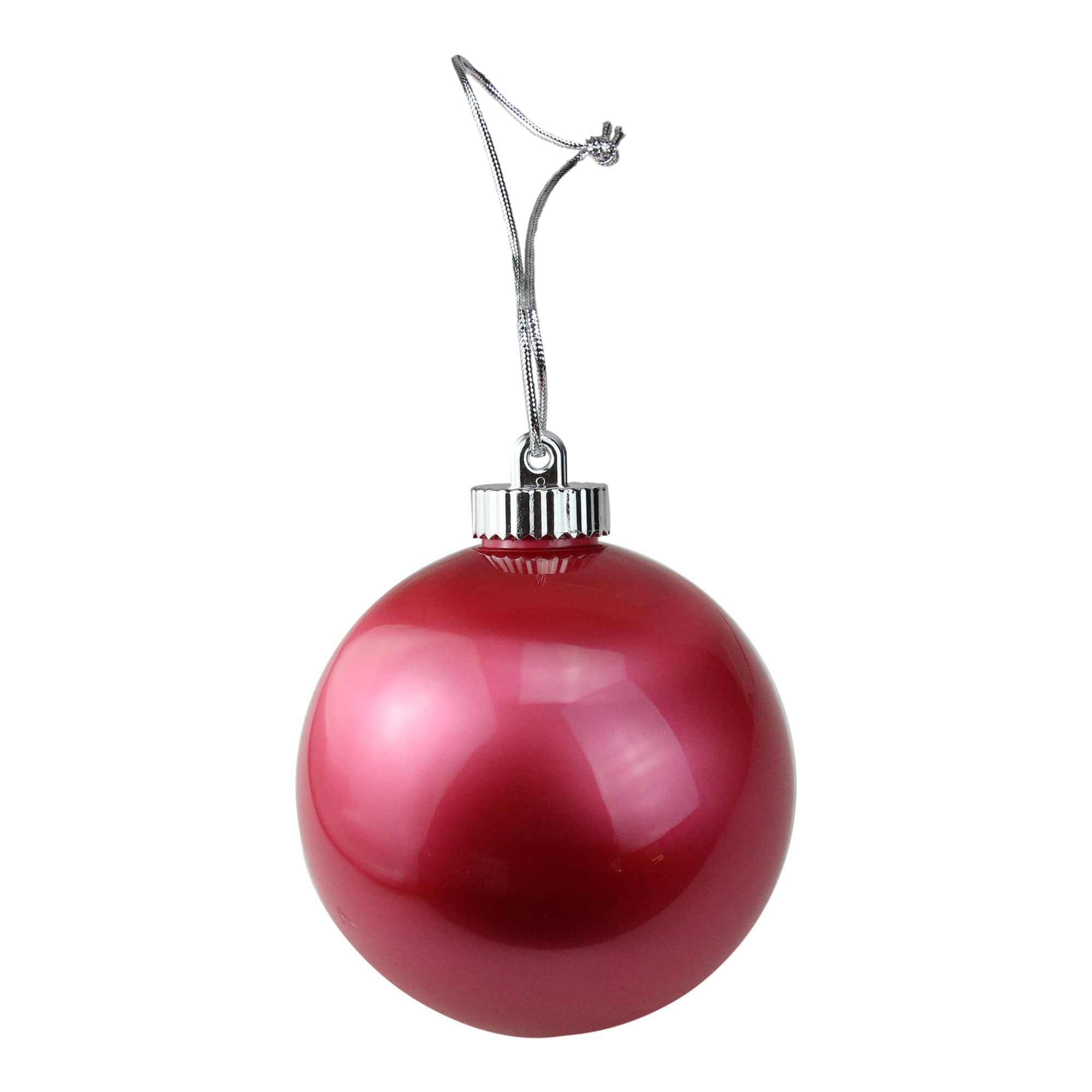 6&#x22; Red LED Shatterproof Ornaments, 3ct.