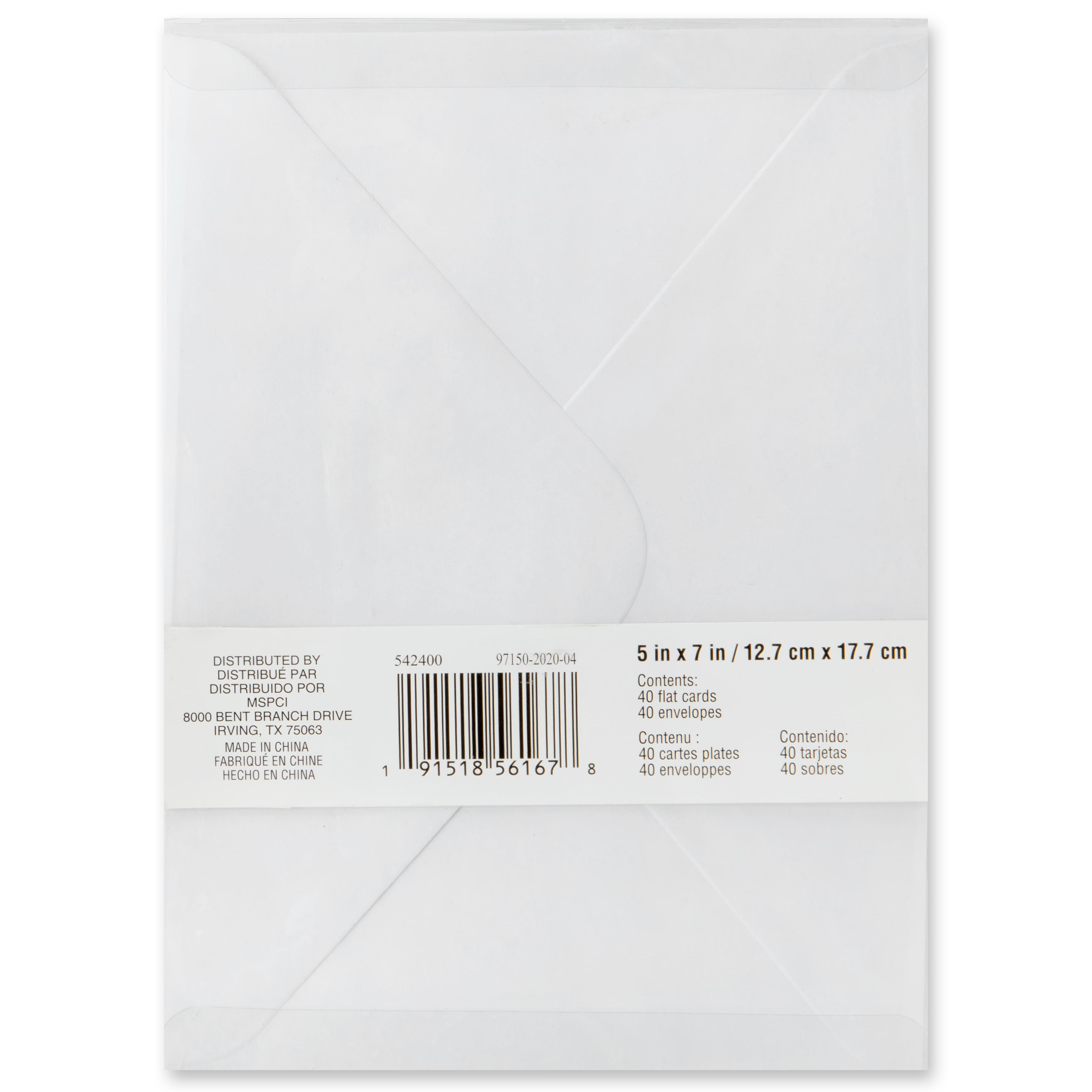 Silver Foil Flat Cards & Envelopes by Recollections™, 5" x 7"