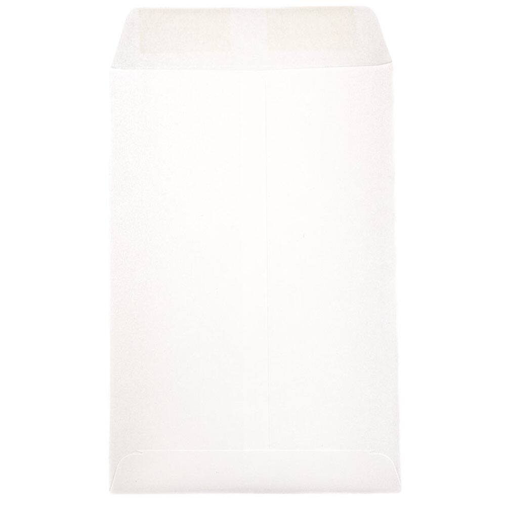 JAM Paper 6&#x22; x 9&#x22; White Open End Catalog Commercial Envelopes
