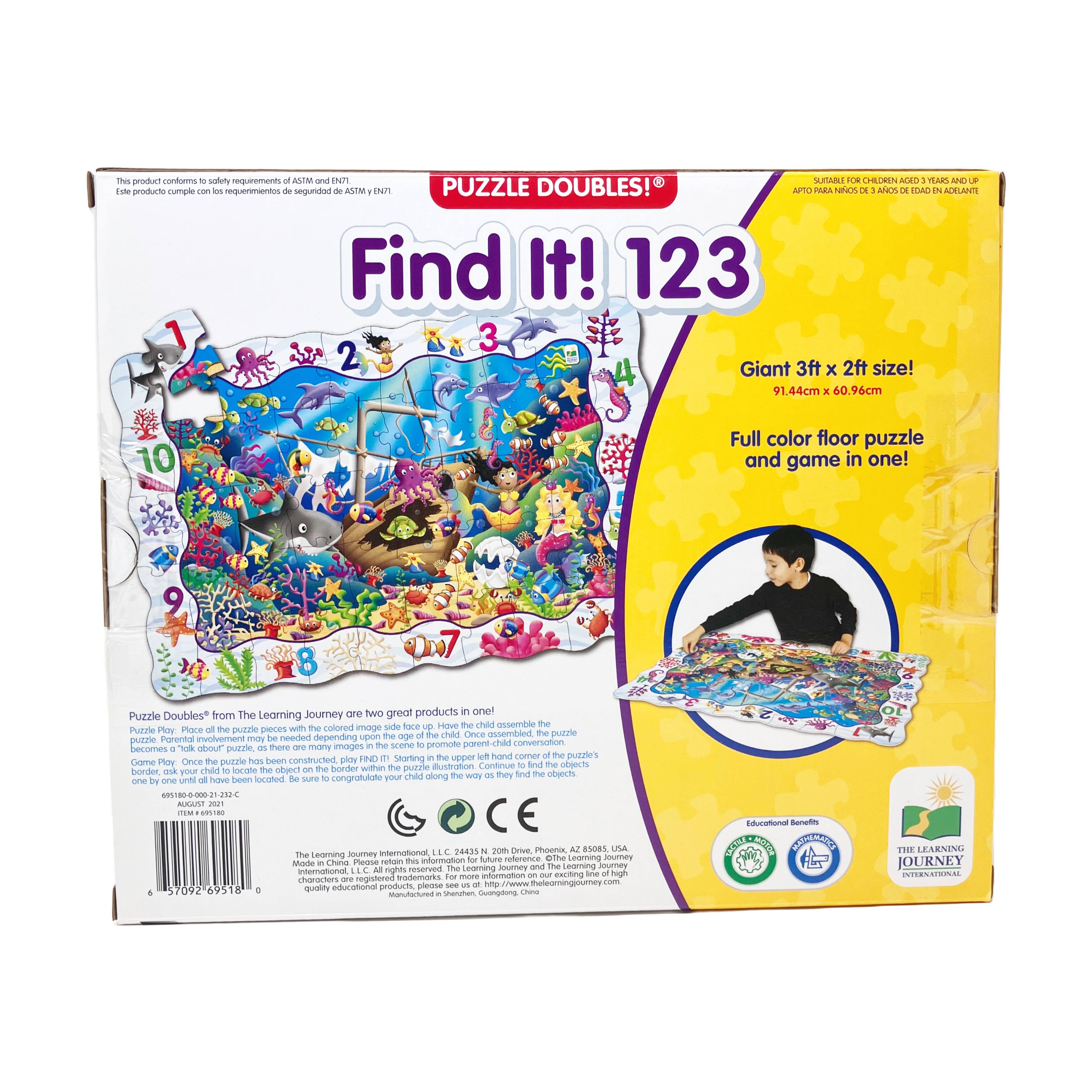 Puzzle Doubles! - Find It! 123: 50 Pcs