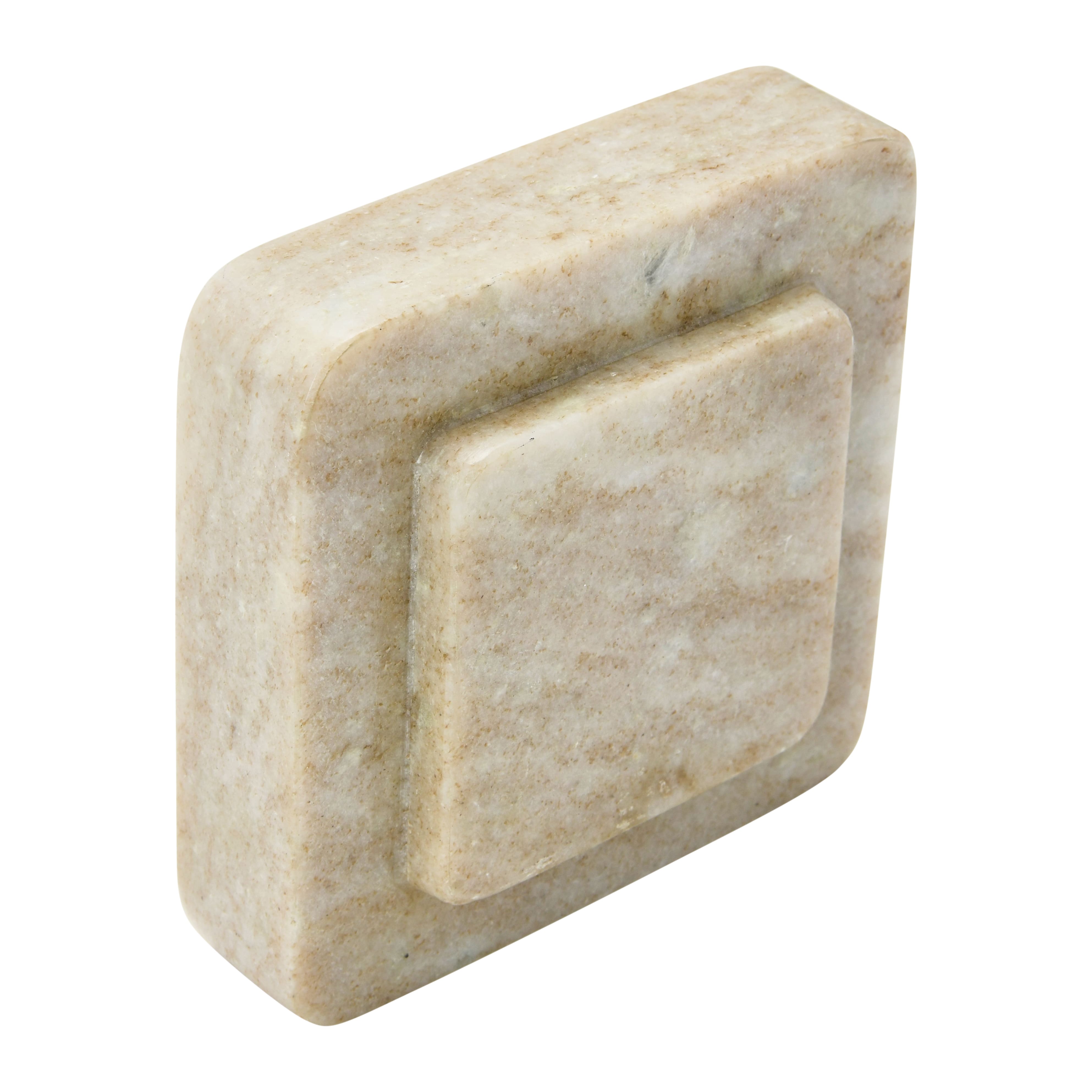 Hello Honey&#xAE; Square Marble Bookends Set