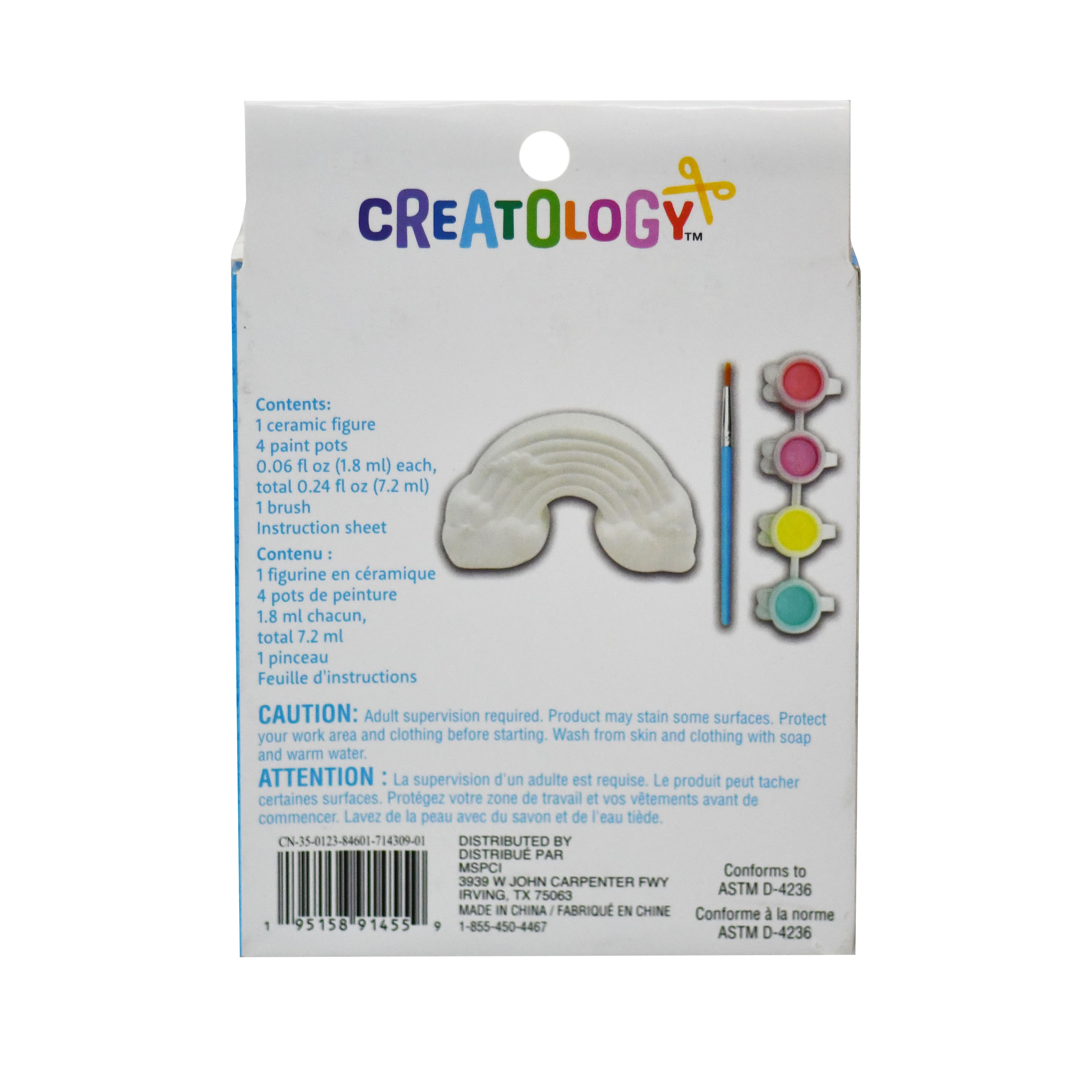 12 Pack: Color Your Own 3D Ceramic Rainbow Kit by Creatology&#x2122;