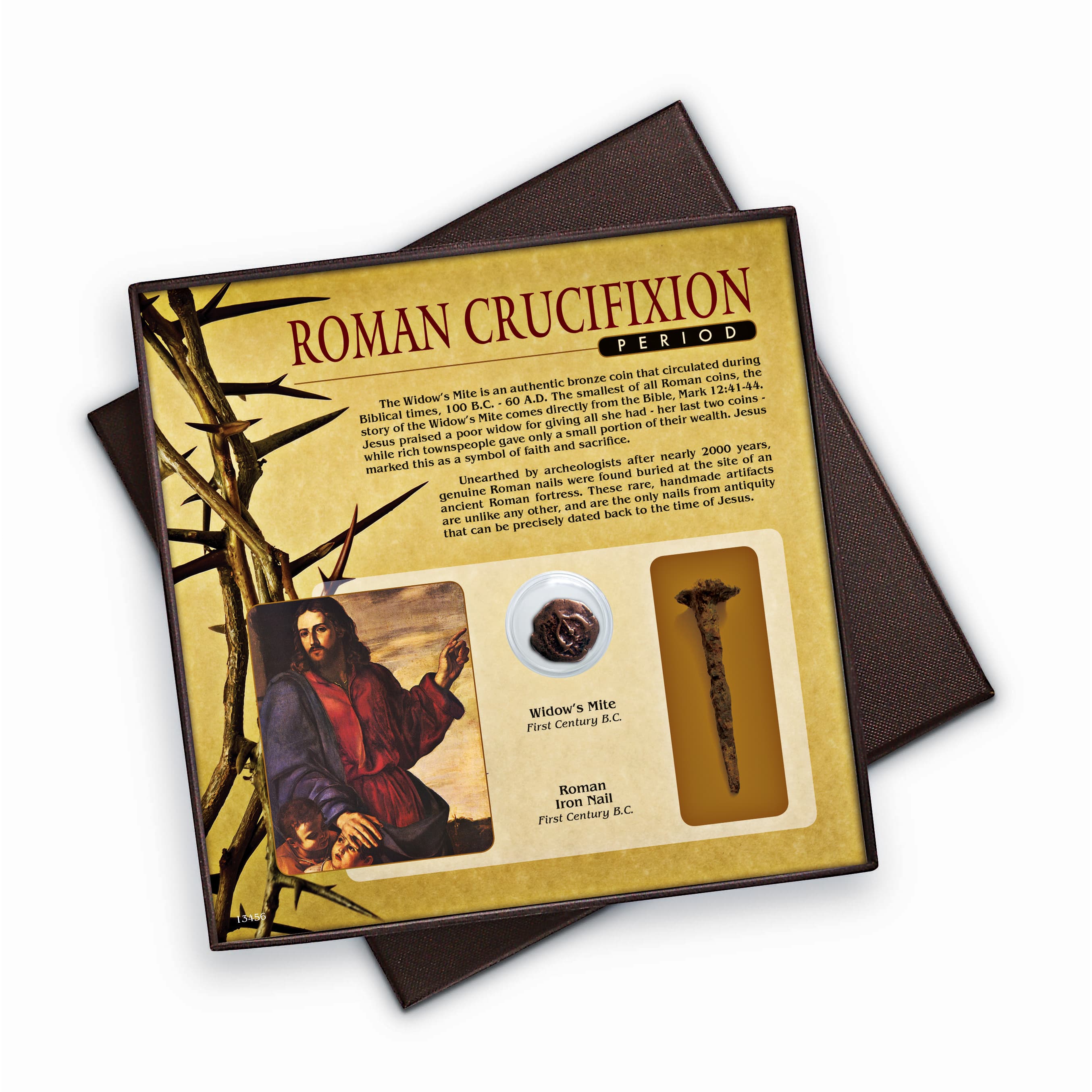 Roman Crucifixion Period Widow's Mite and Nail Collection