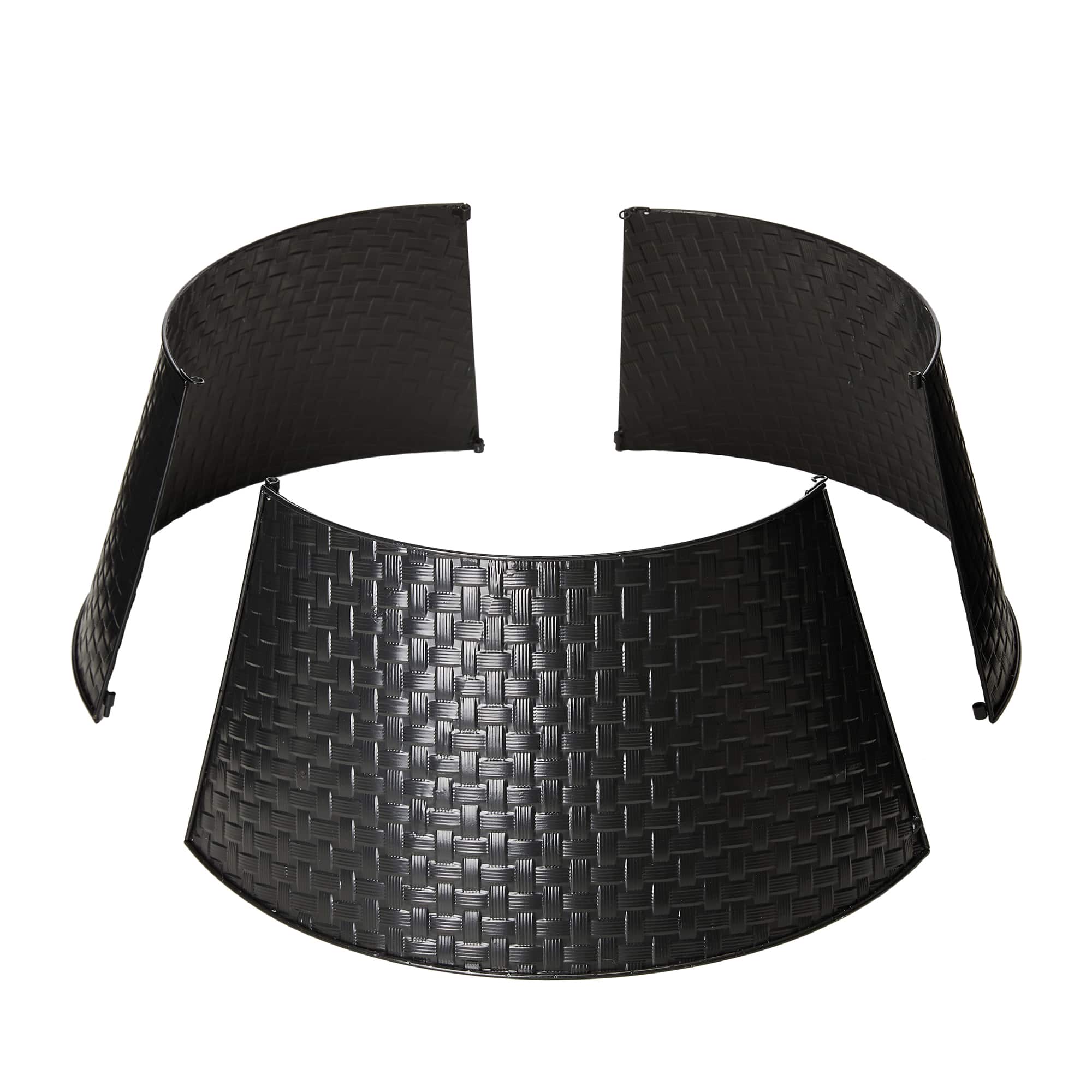 Glitzhome® Black 26" Woven Metal Tree Collar