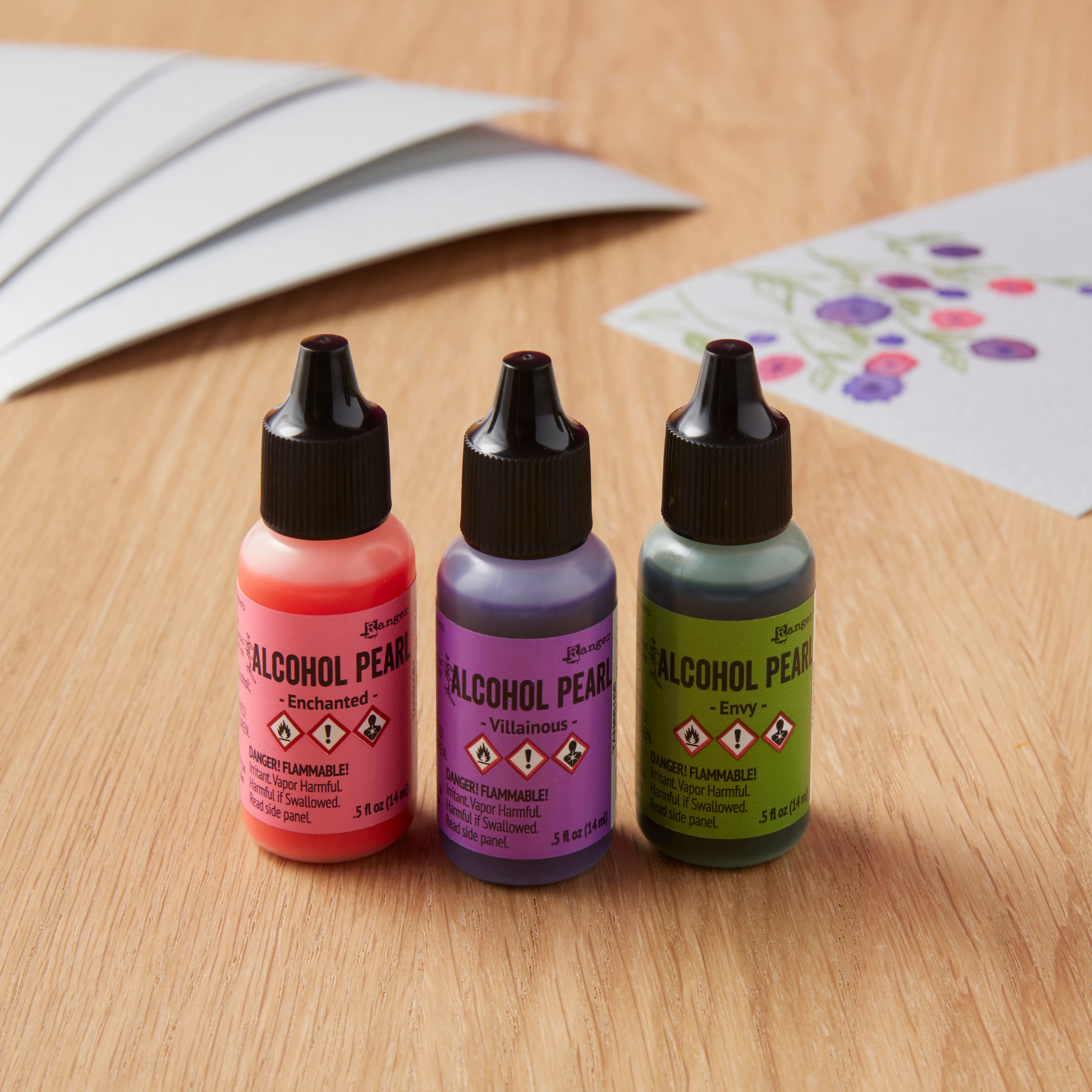 6 Packs: 3 ct. (18 total) Ranger Tim Holtz&#xAE; Alcohol Ink Pearl Kit 3