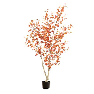 6ft. Autumn Birch Artificial Fall Tree | Michaels