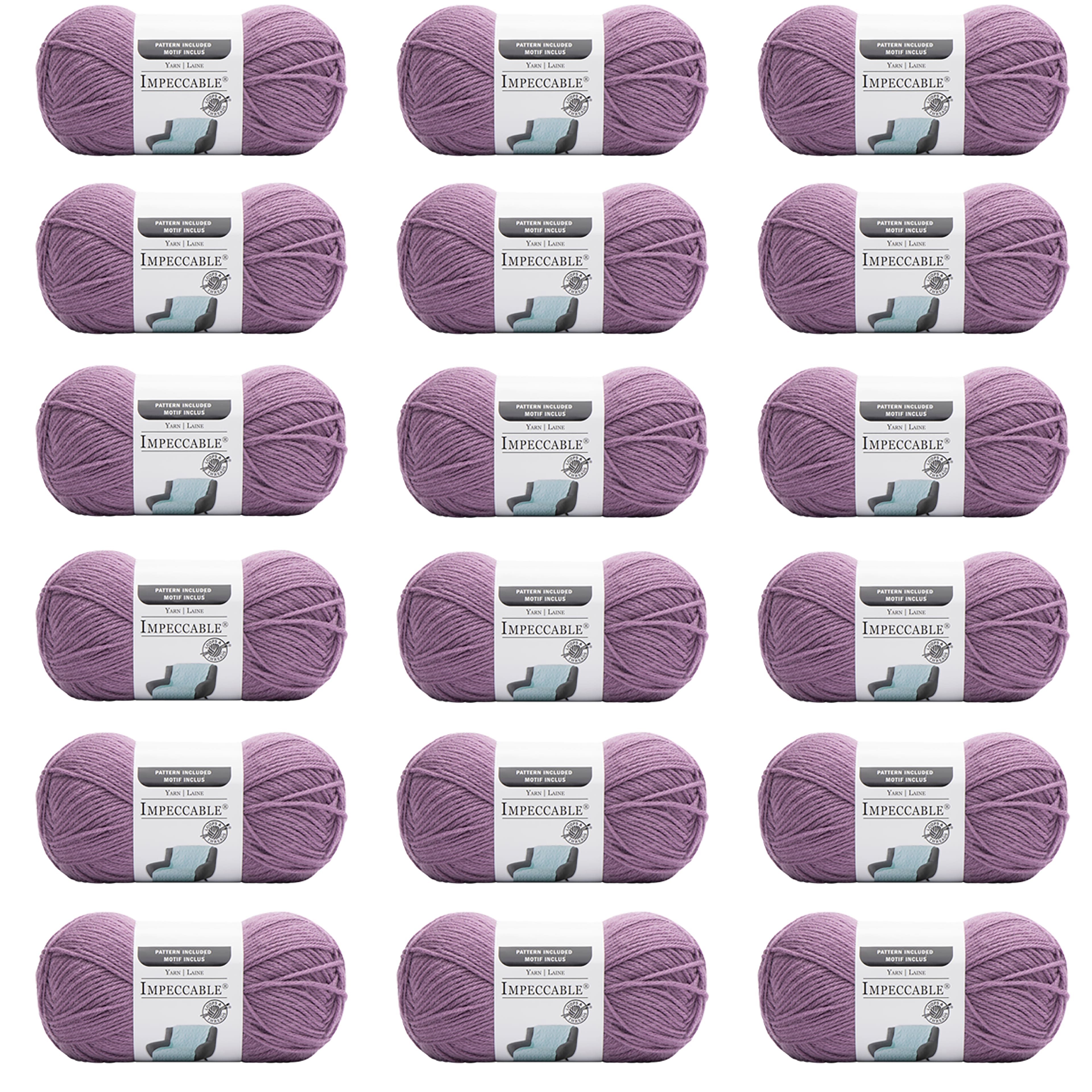 18 Pack: Impeccable® Solid Yarn by Loops & Threads®