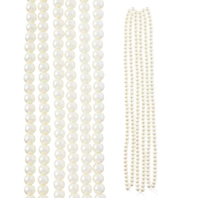 Ivory Pearl Glass Round Beads, 4mm by Bead Landing™ image