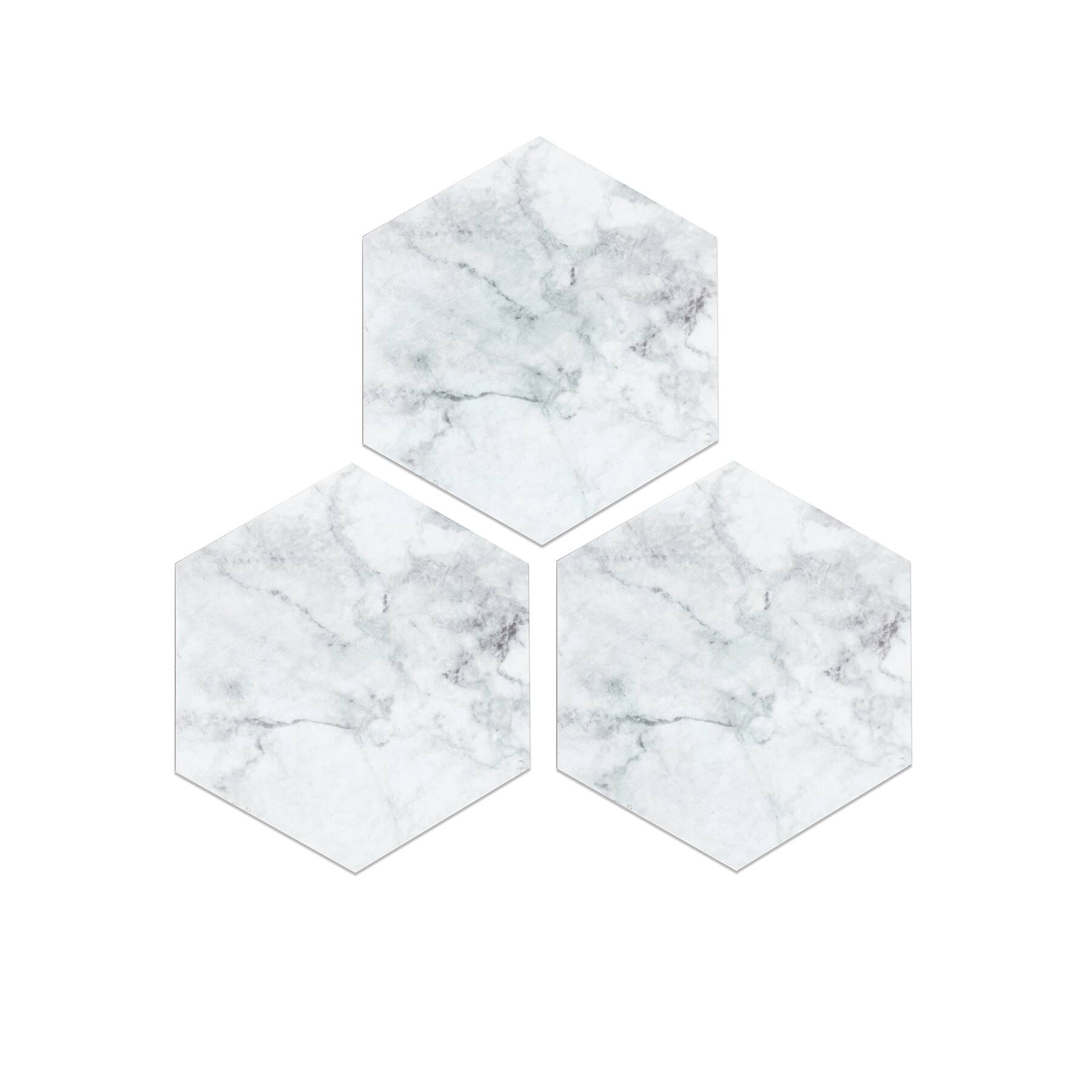 FloorPops Milena Peel & Stick Hexagon Floor Tiles