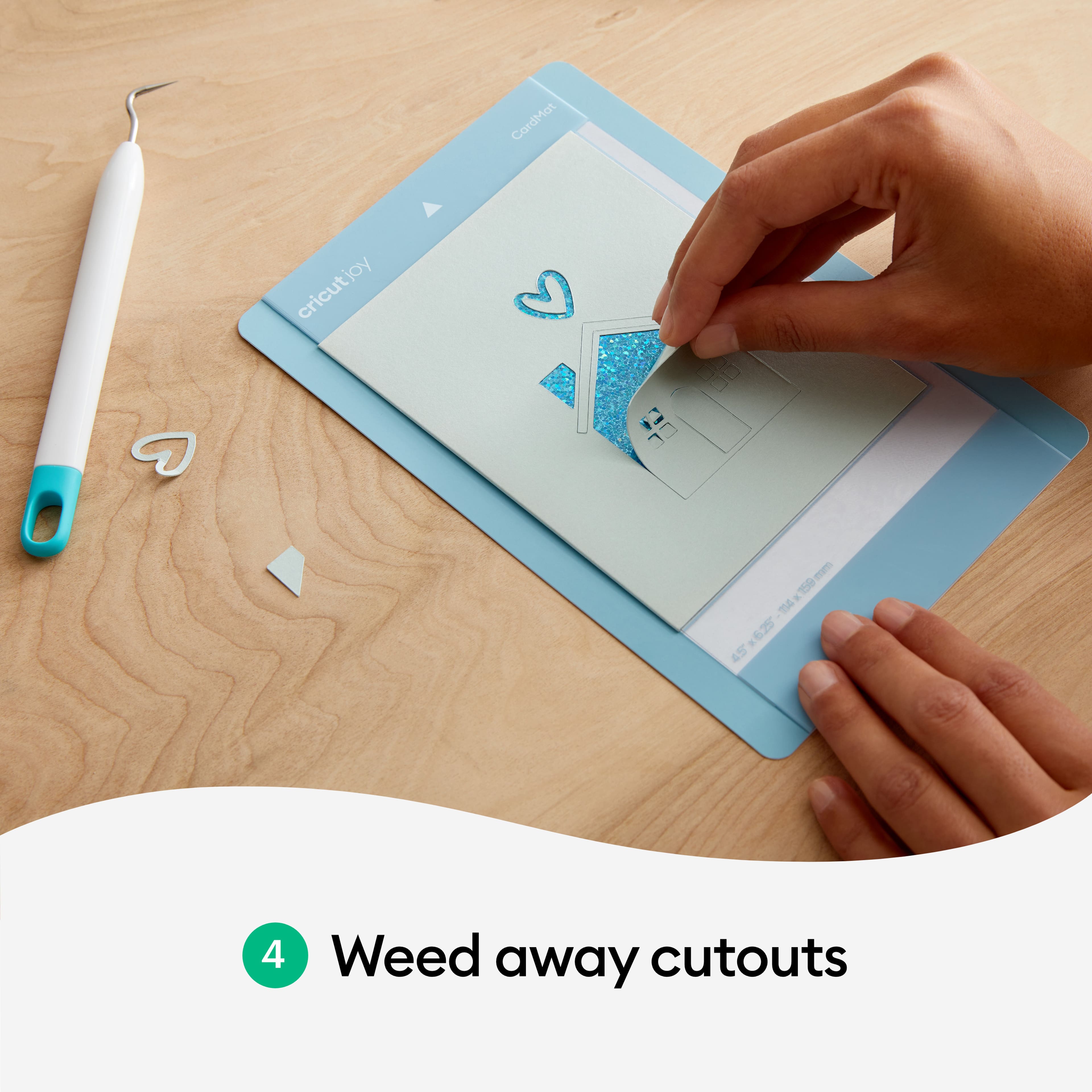 Cricut Joy™ 4.25" x 5.5" Marina Cutaway Cards with Backers & Envelopes, 8ct.