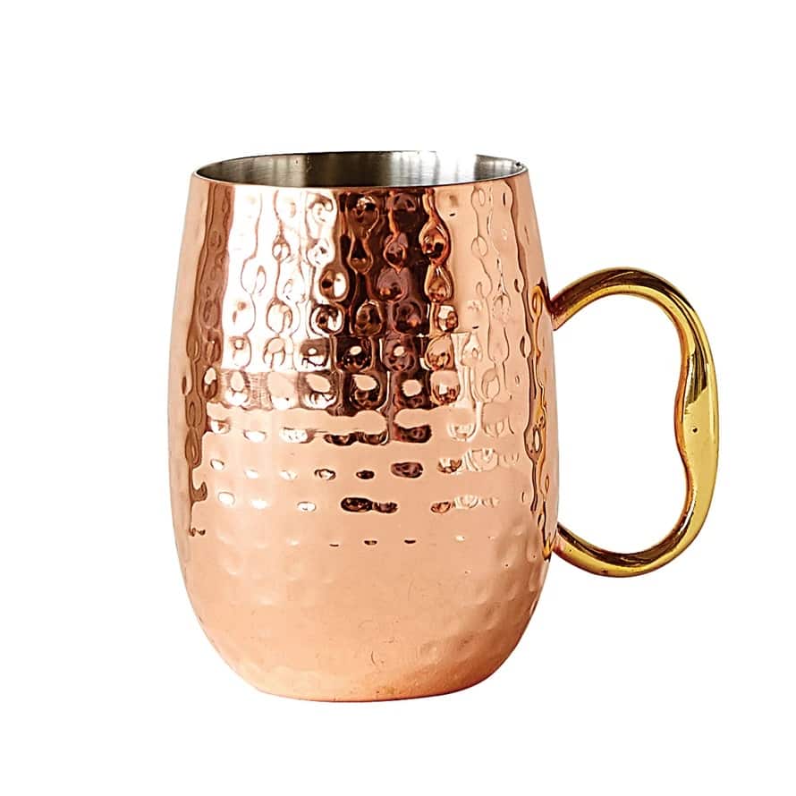 Hello Honey® Copper Hammered Stainless Steel Mule Mug