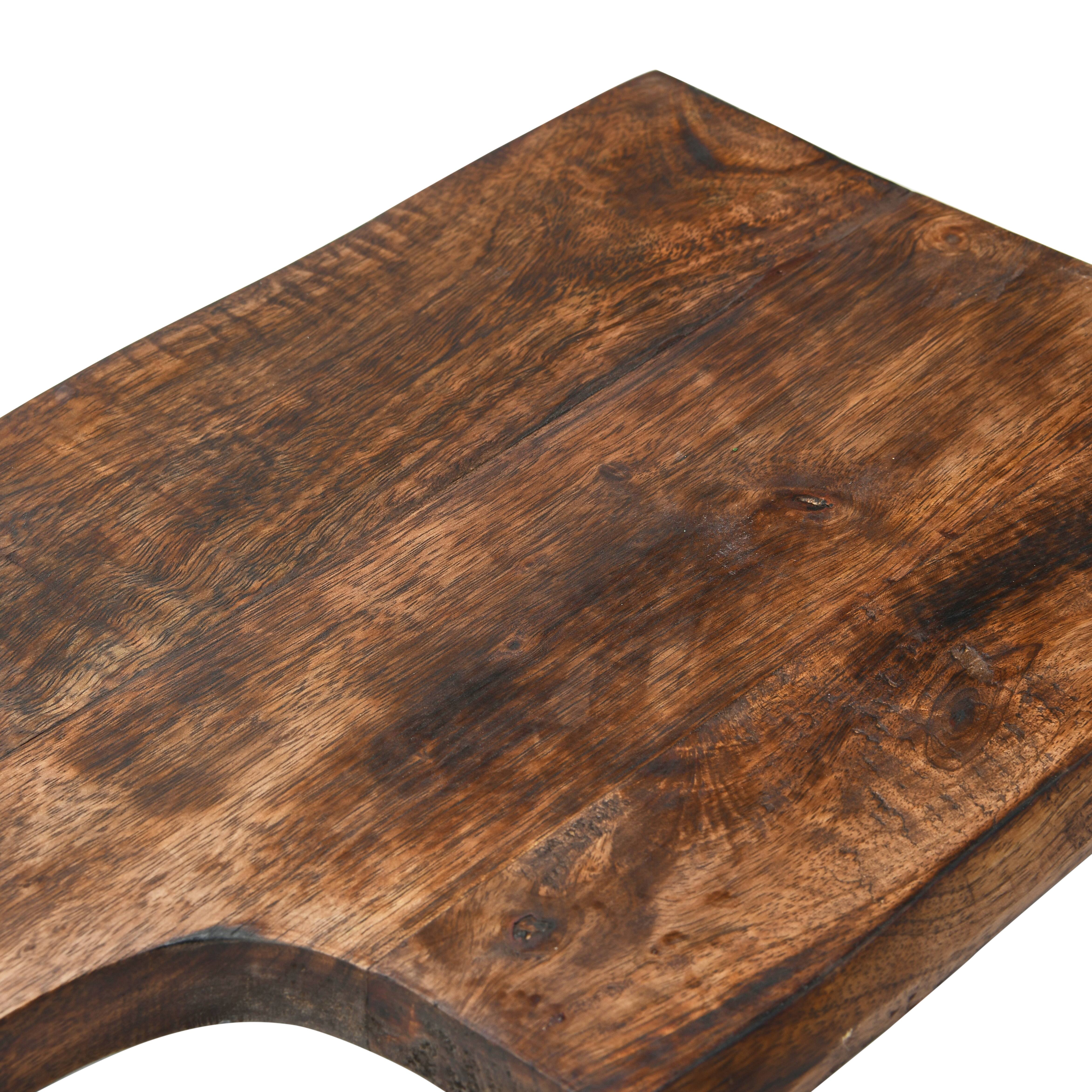 Hello Honey® 18" Square Mango Wood Cutting Board with Handle