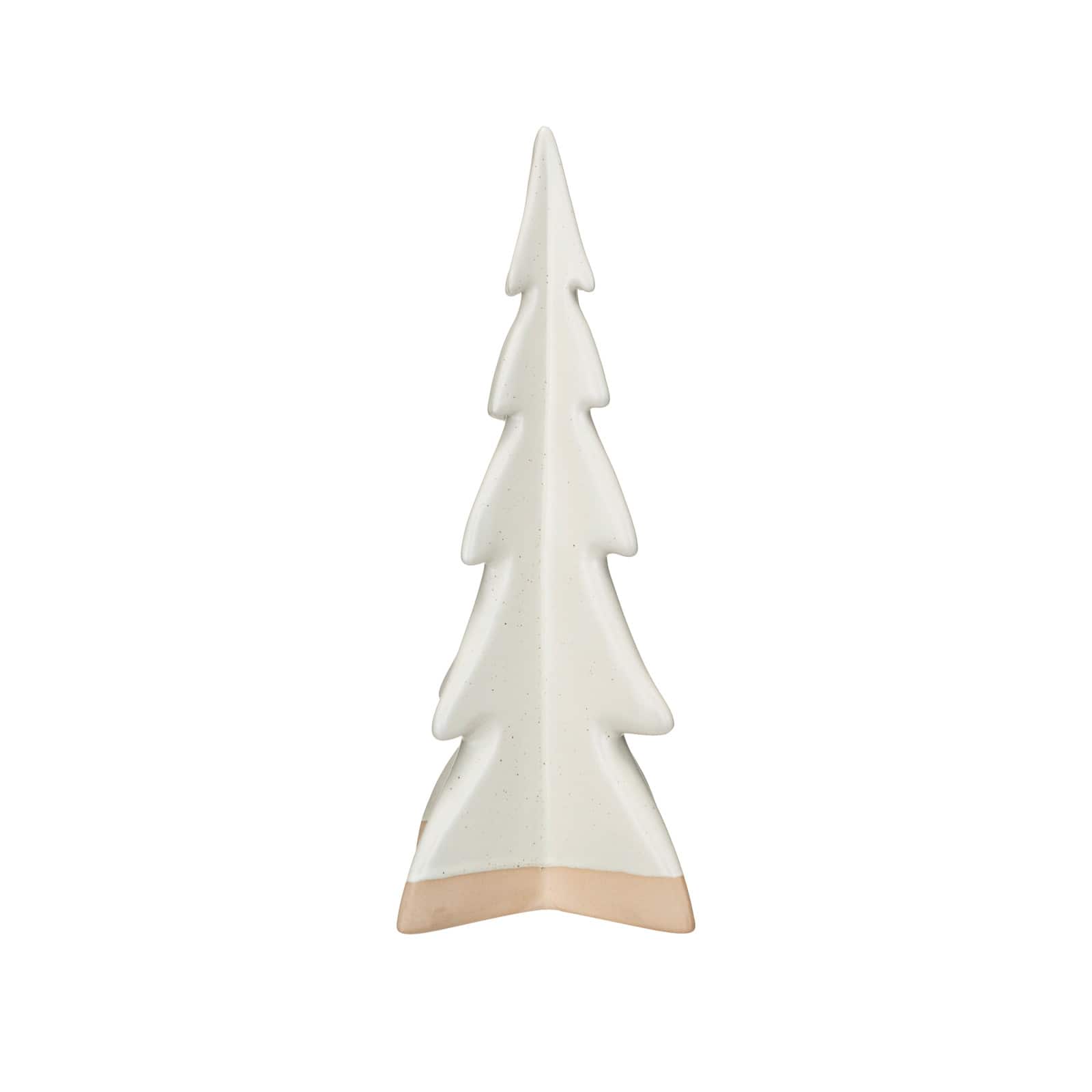 Hello Honey&#xAE; 11&#x22; Cream Decorative Stoneware Tree with Reactive Glaze